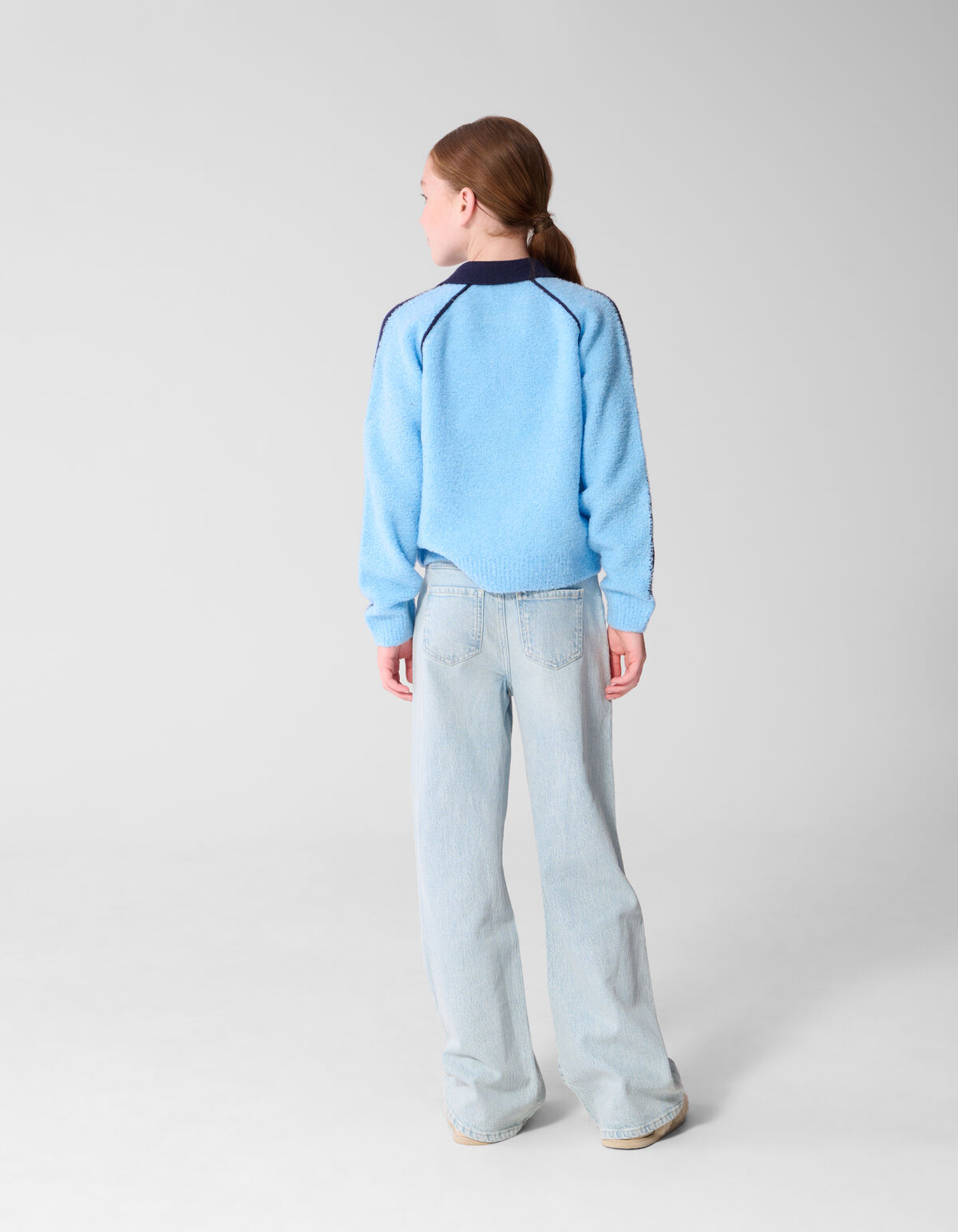 Raglan Strickpolo Hellblau SHOEBY GIRLS