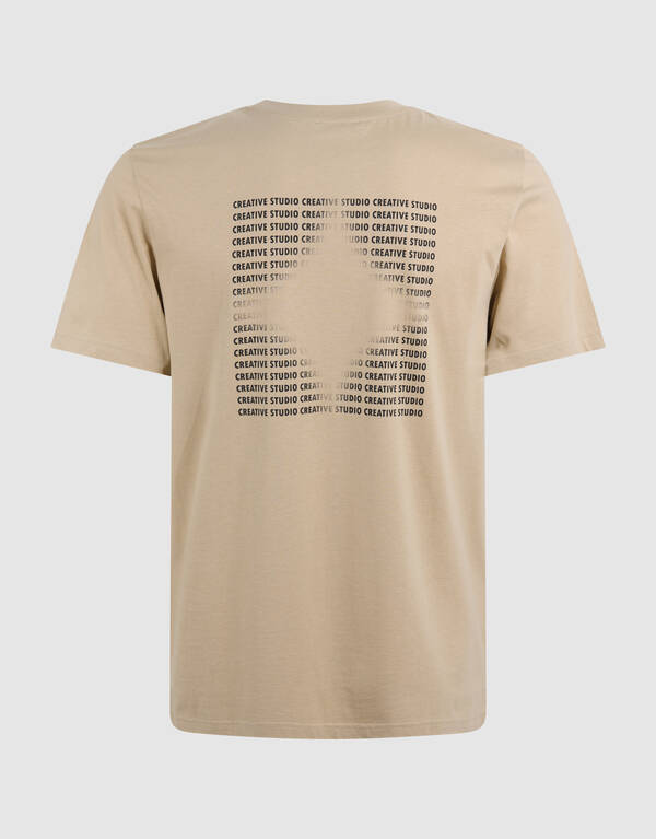 Text Kunstwerk T-shirt Sand SHOEBY MEN