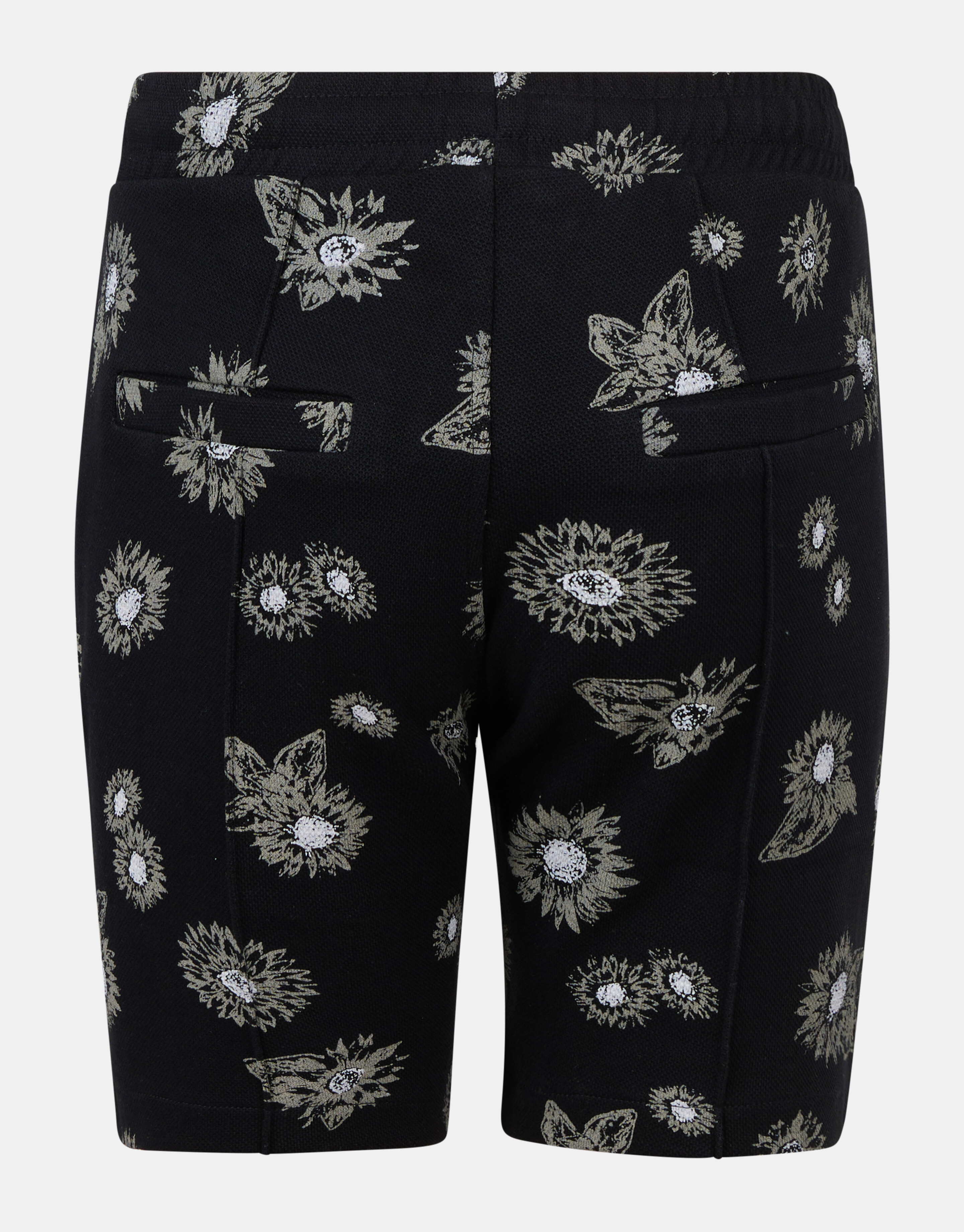Shorts mit grafischem Blumendruck Schwarz JILL&MITCH