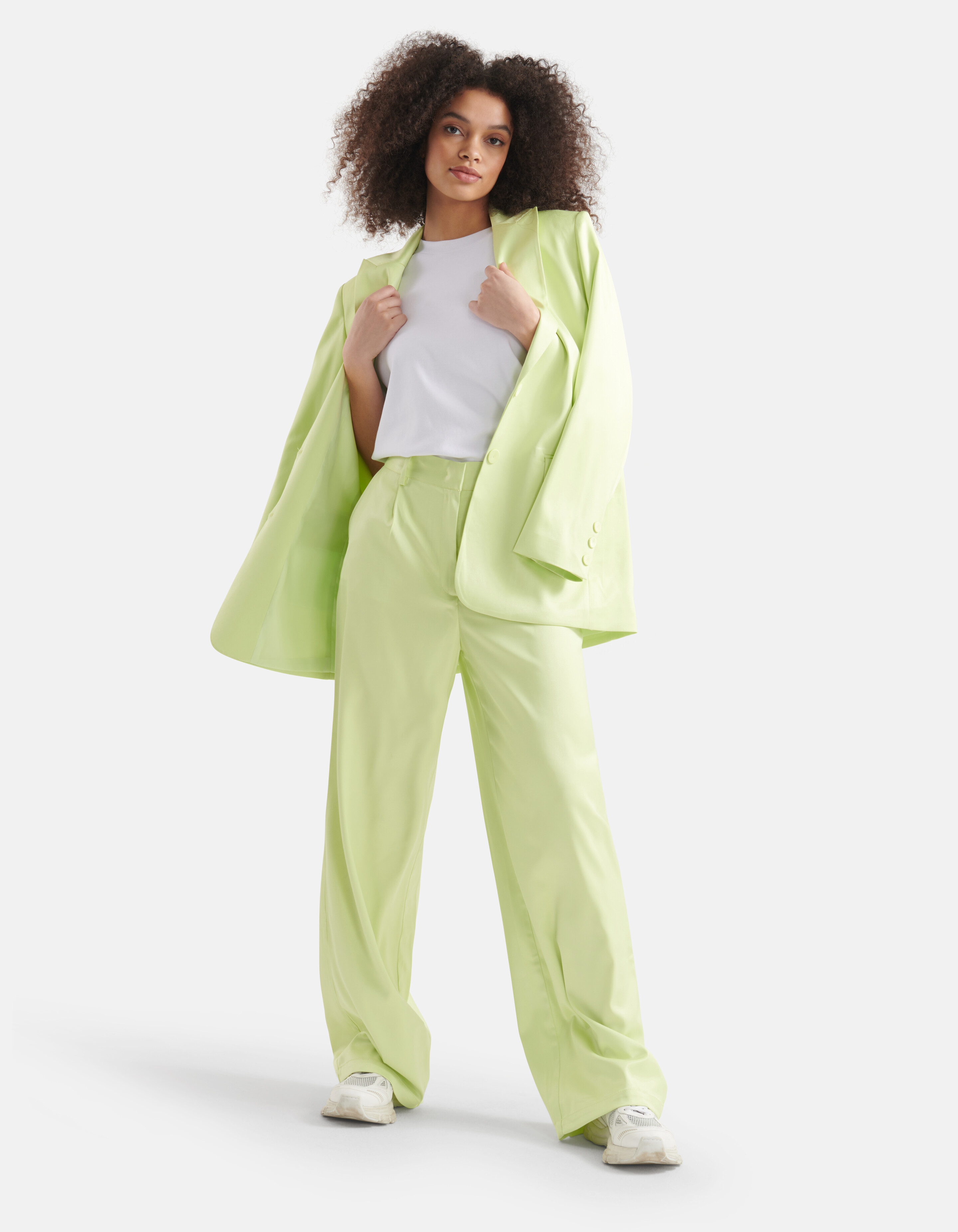 Satinhose Lindgrün SHOEBY WOMEN
