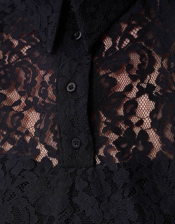 Spitzenbluse Schwarz SHOEBY WOMEN