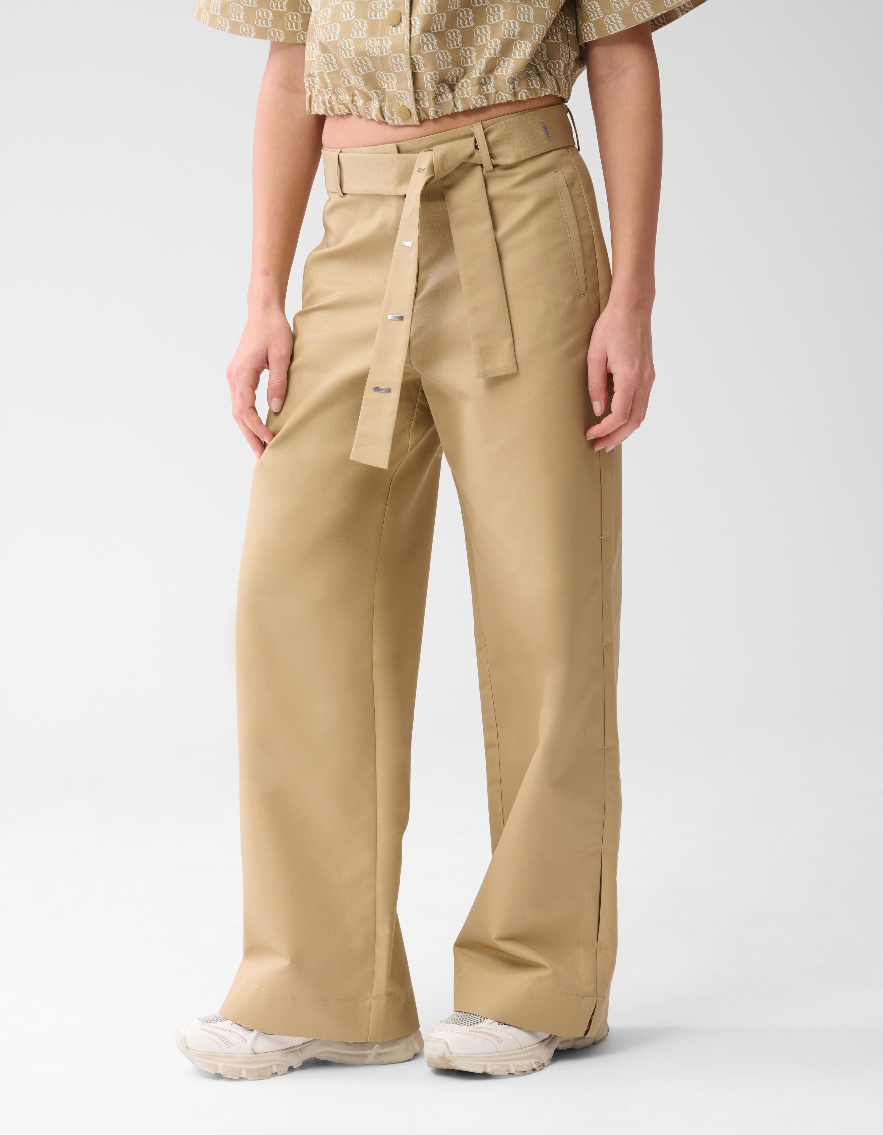 Hose mit weitem Bein Sand von Mieke SHOEBY WOMEN