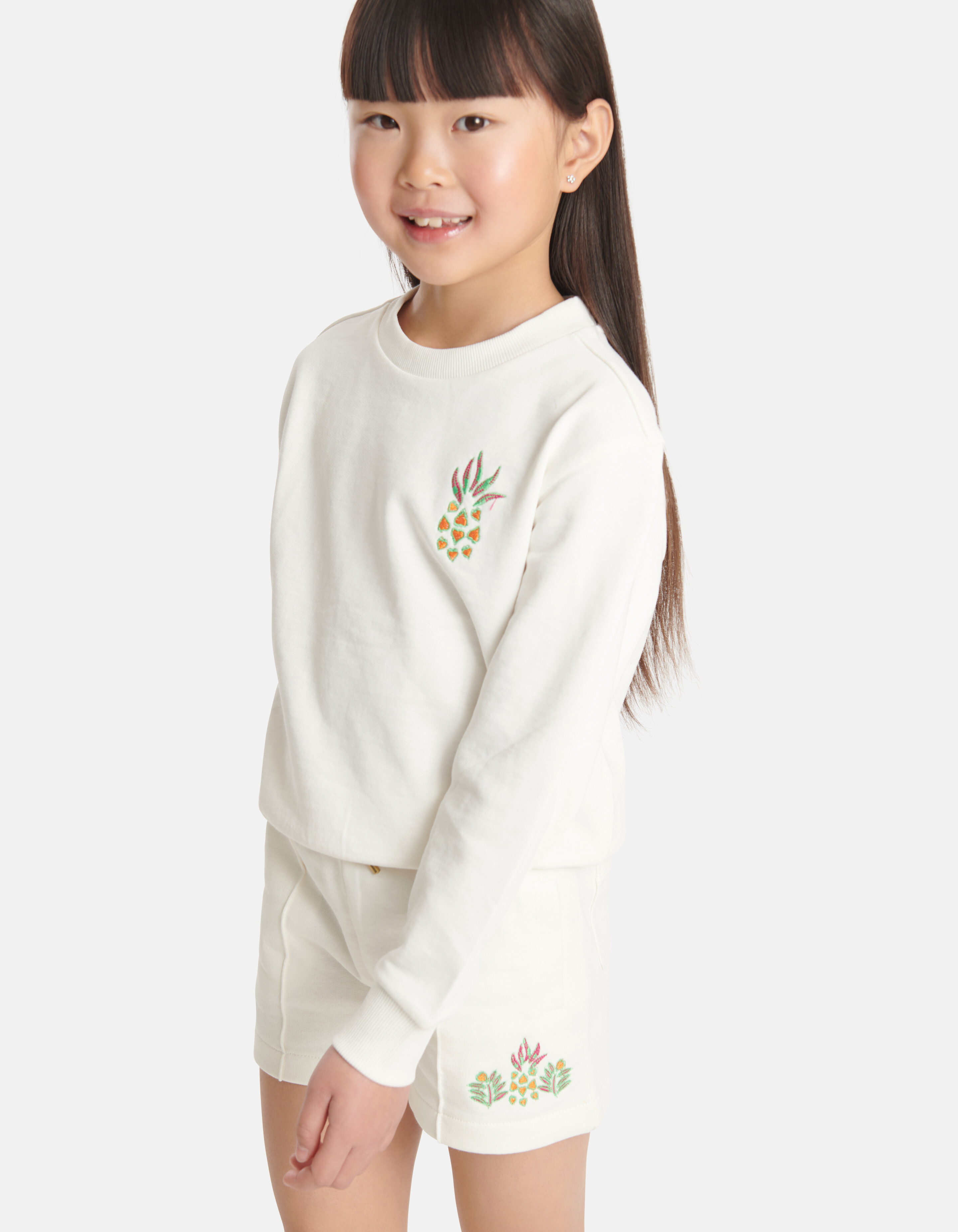 Bestickter Pullover Off White SHOEBY GIRLS