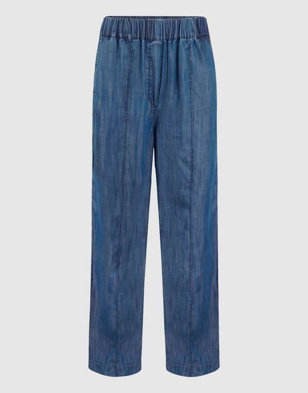 Weit geschnittene Pintuck-Hose Blau von Mieke SHOEBY WOMEN