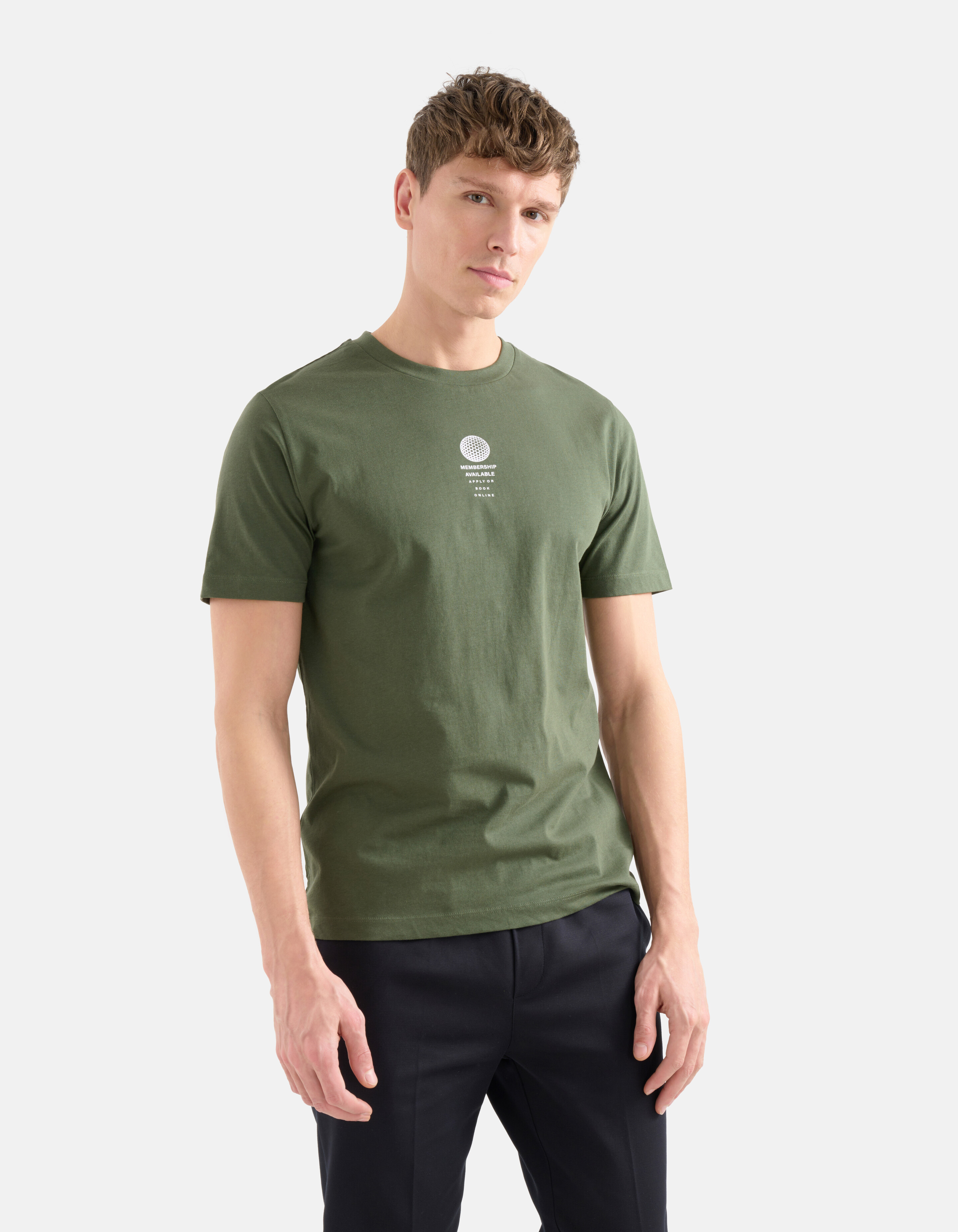 Regular Fit T-Shirt Dunkelgrün SHOEBY MEN