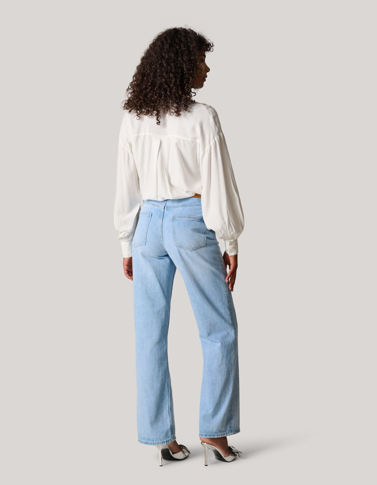 Paillettenbluse Weiß SHOEBY WOMEN