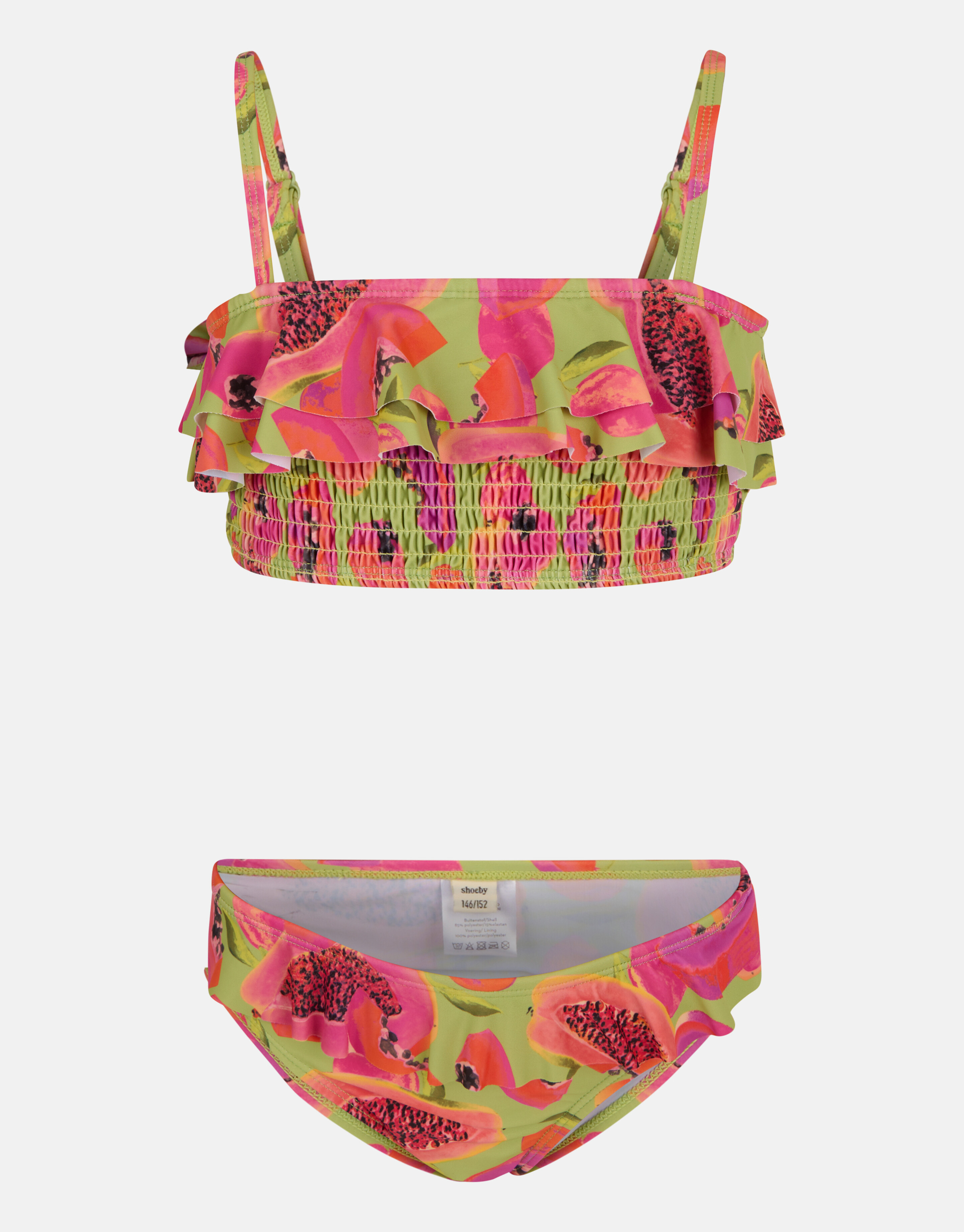 Smock Bikini mit Obstmuster Grün SHOEBY GIRLS