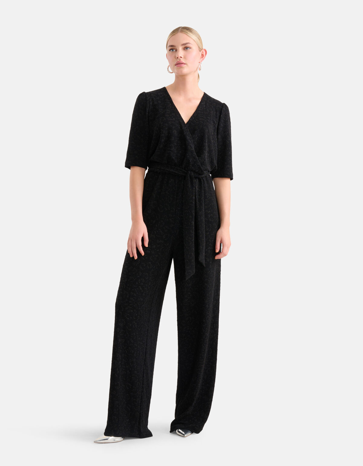 Lurex Jumpsuit Schwarz SHOEBY WOMEN