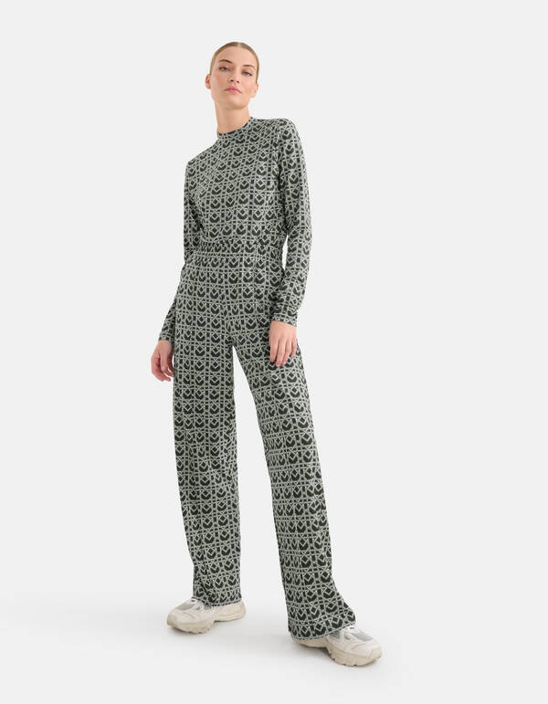 Travel Wide Leg Trousers Dunkelgrau von Mieke SHOEBY WOMEN