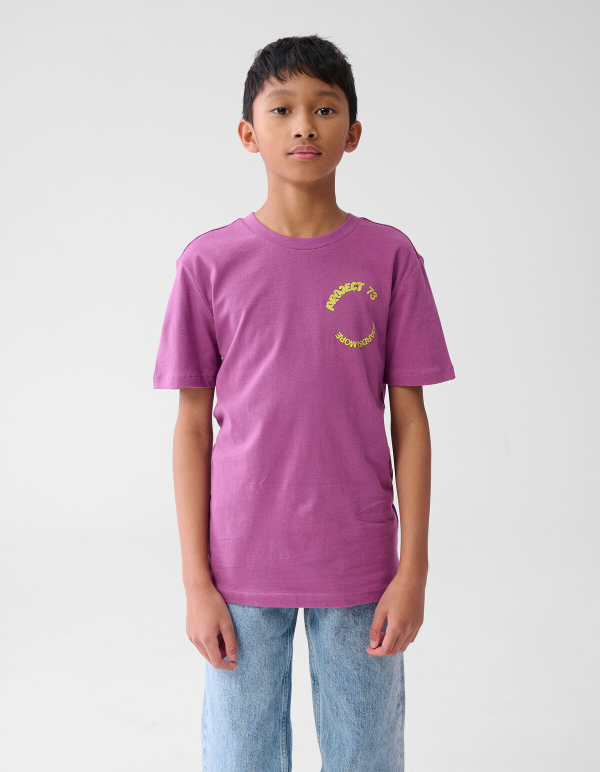 Text-T-Shirt Lila SHOEBY BOYS