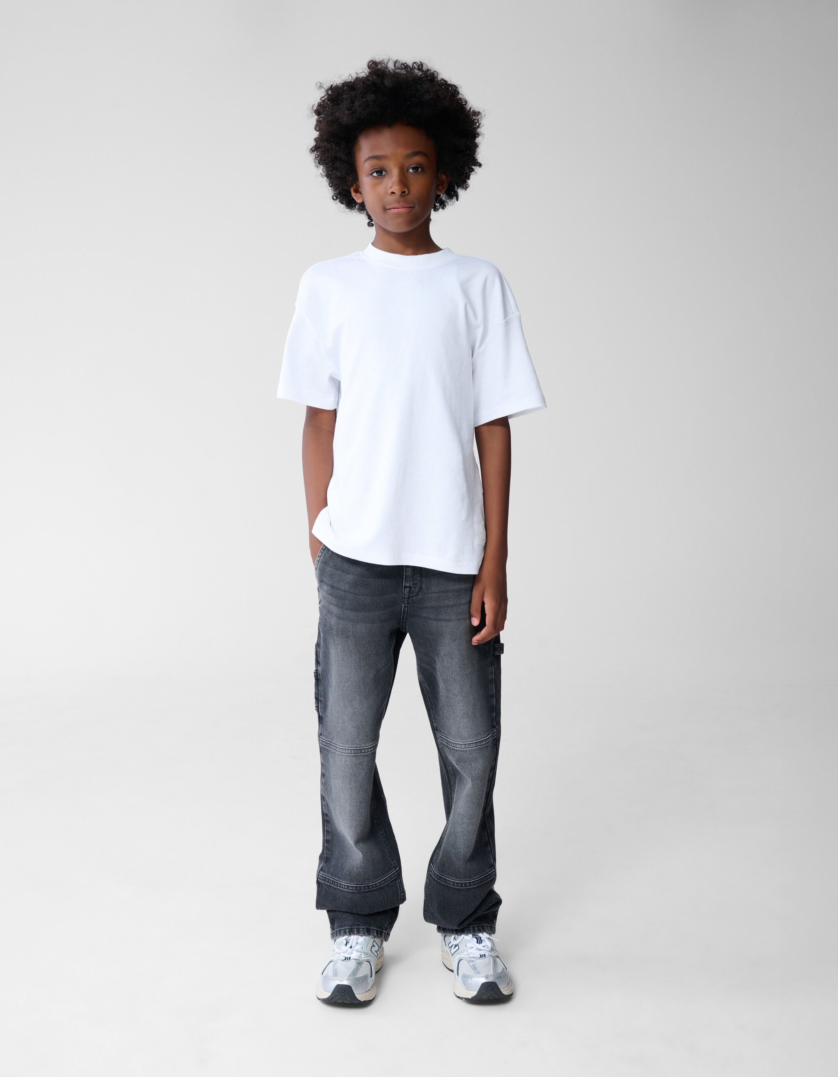 Straight Fit Jeans Dunkelgrau SHOEBY BOYS