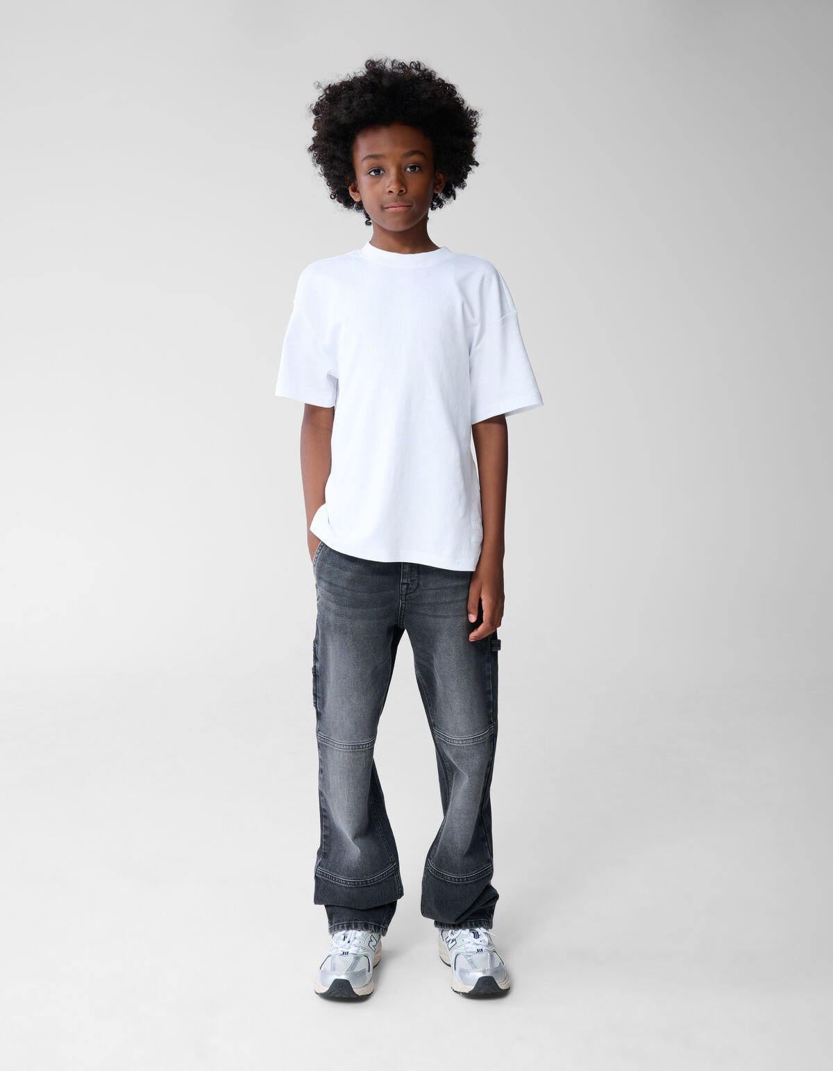 Straight Fit Jeans Dunkelgrau SHOEBY BOYS