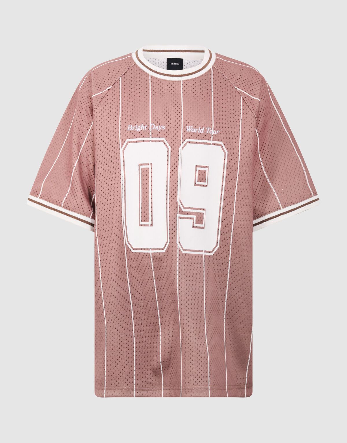 &Uuml;bergro&szlig;es sportliches T-Shirt in Braun SHOEBY BOYS