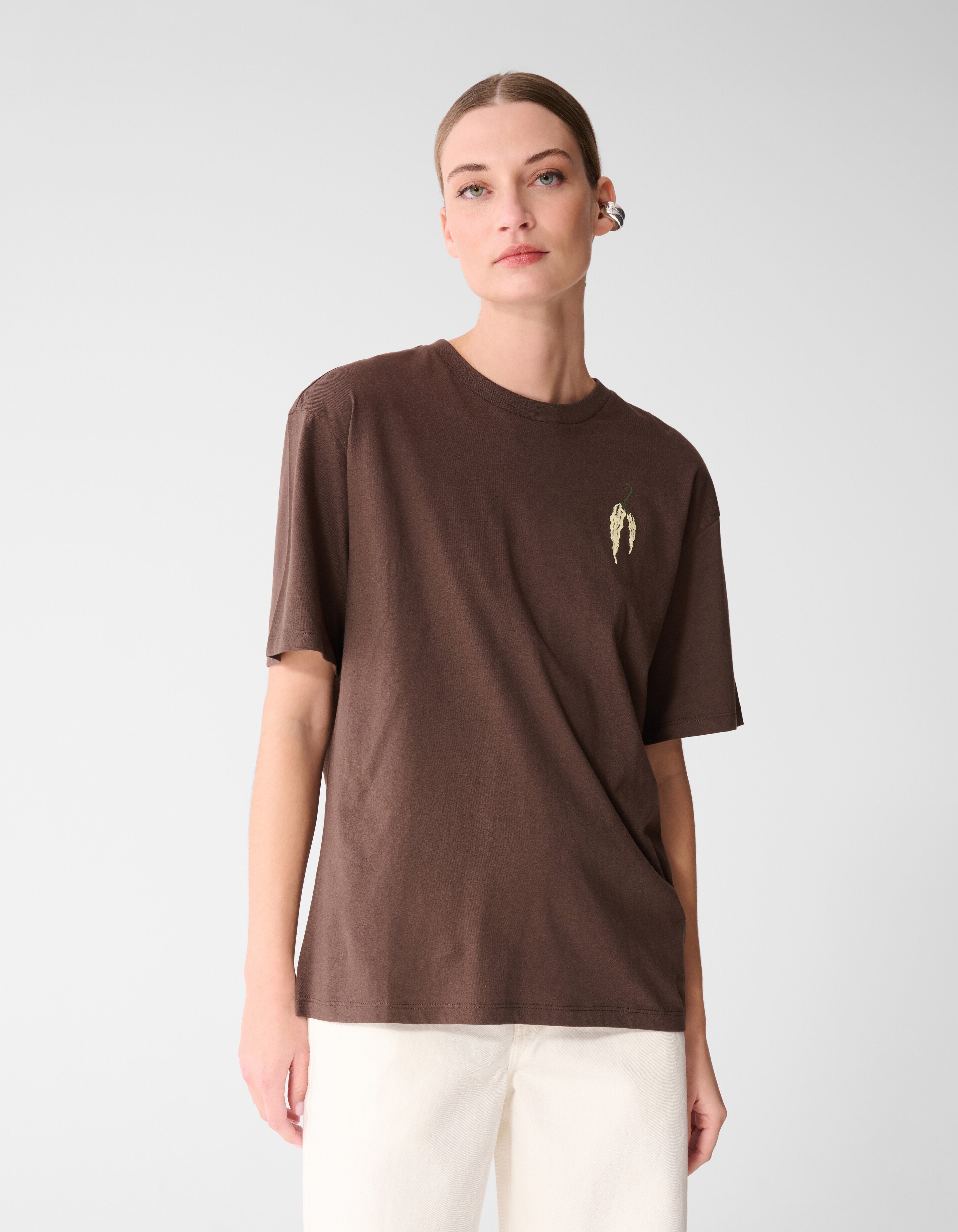 Pepper Artwork T-Shirt Braun SHOEBY WOMEN