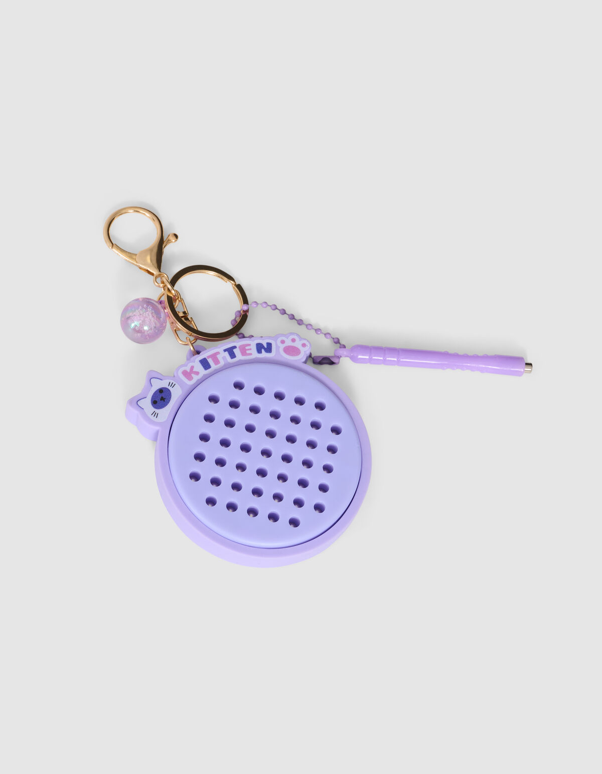 K&auml;tzchen Ball Schl&uuml;sselanh&auml;nger Lila SHOEBY GIRLS