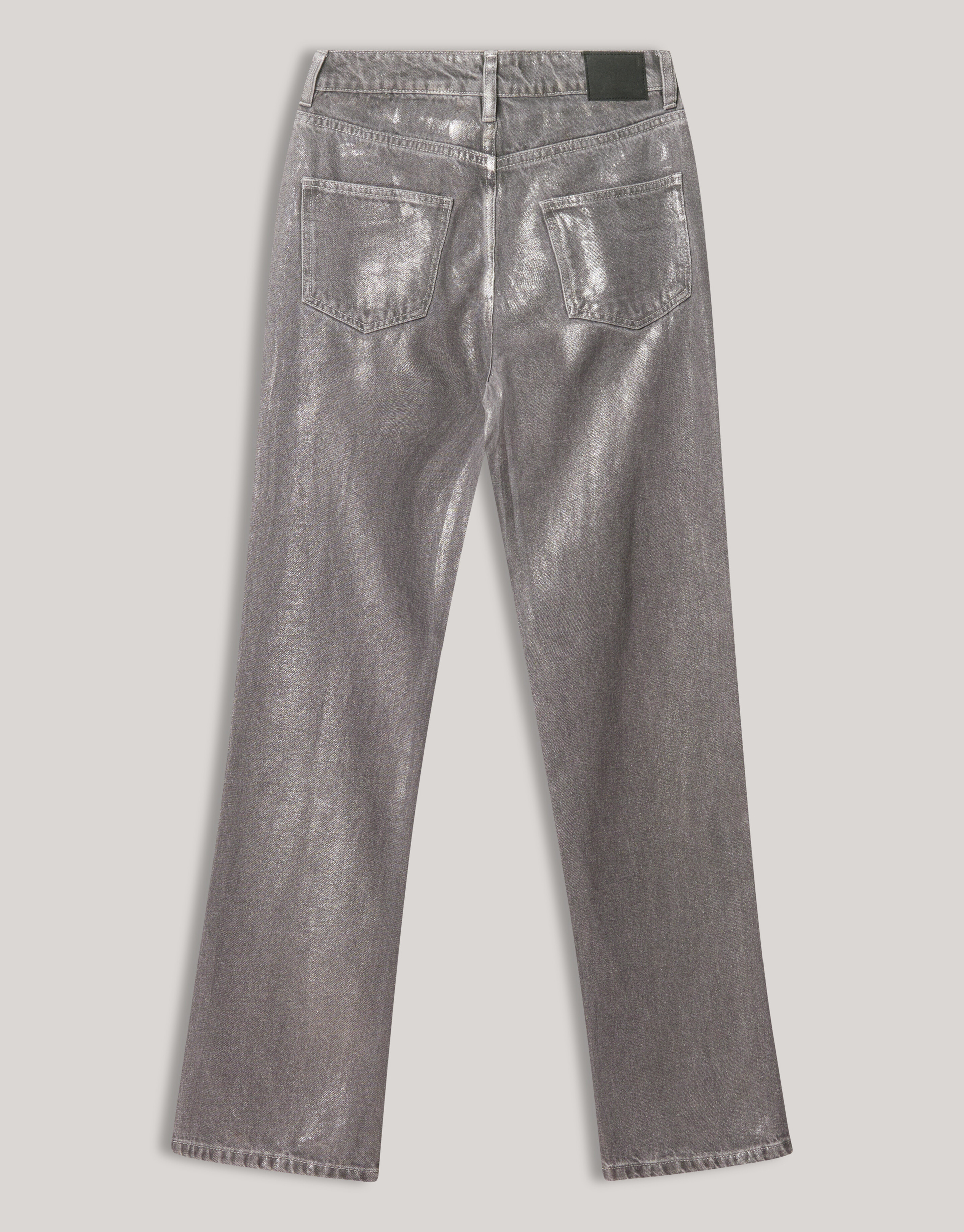 Metallische Jeans mit weitem Bein Dunkelgrau SHOEBY WOMEN