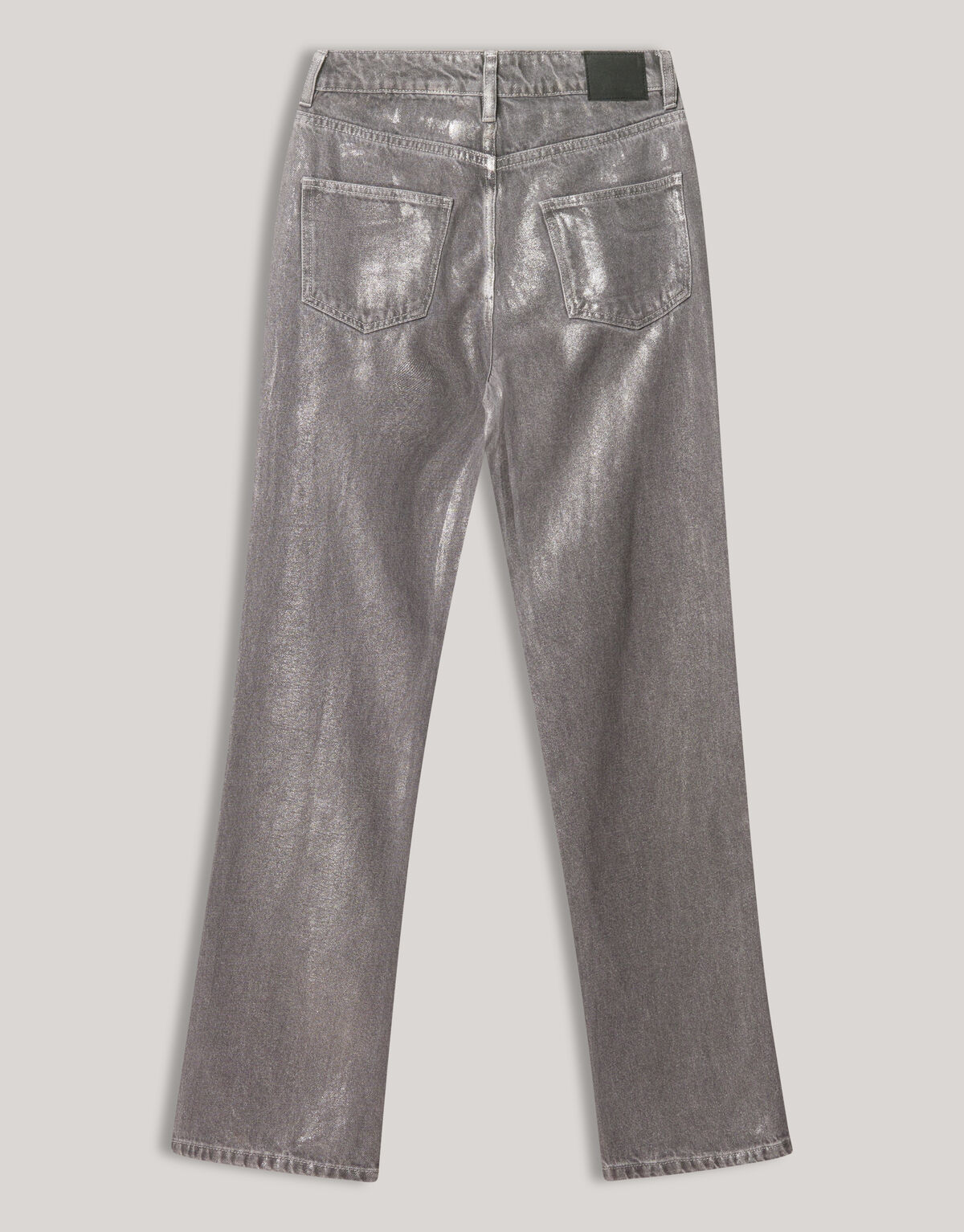 Metallische Jeans mit weitem Bein Dunkelgrau SHOEBY WOMEN