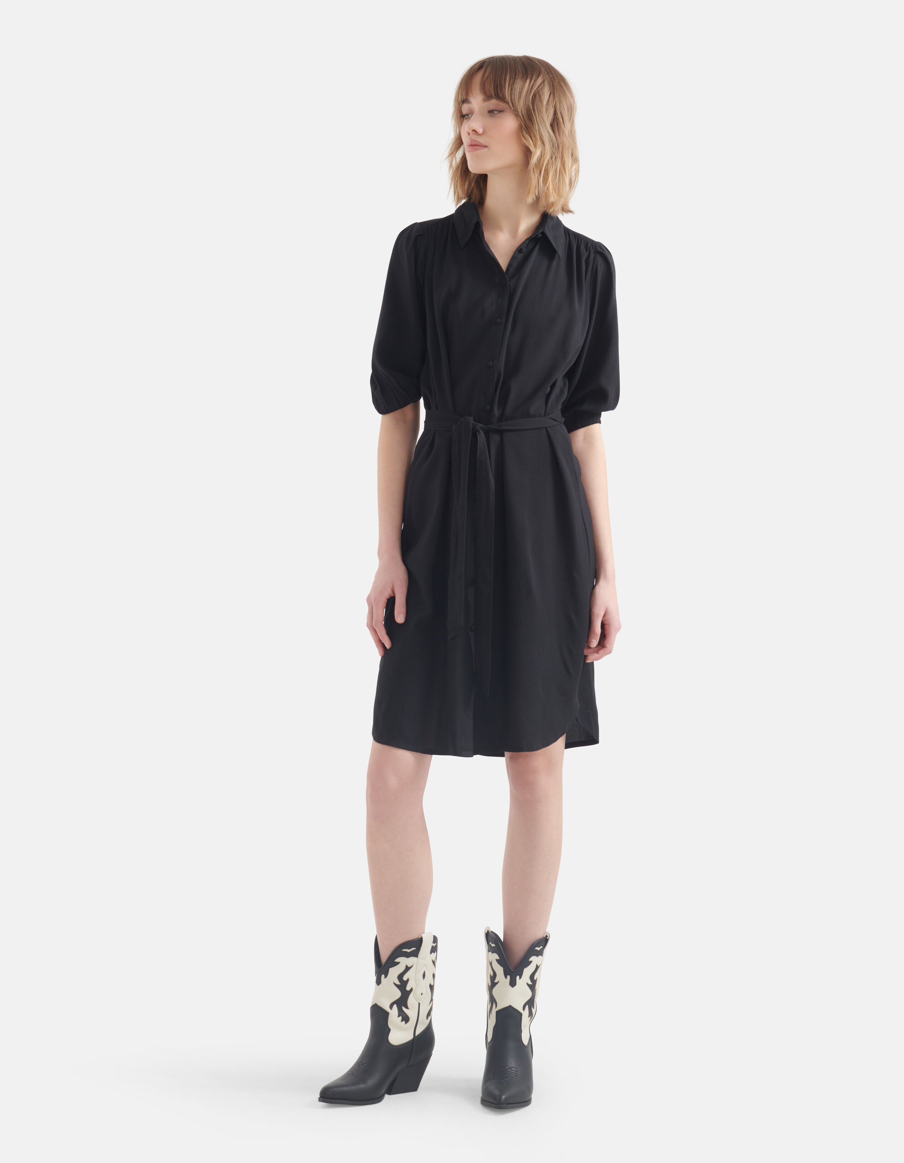 Midikleid Schwarz SHOEBY WOMEN