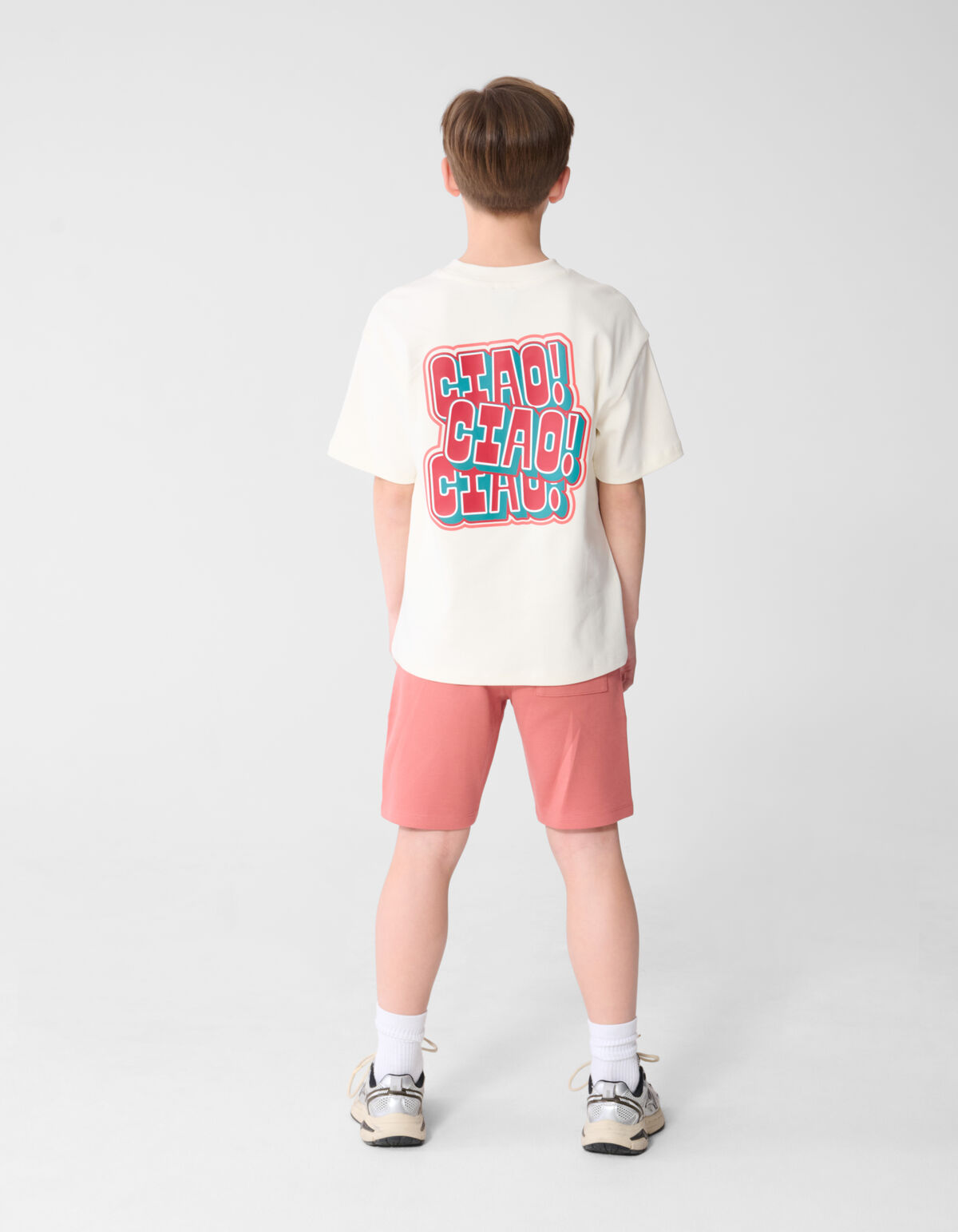 Ciao Artwork T-Shirt Gebrochen Wei&szlig; SHOEBY BOYS