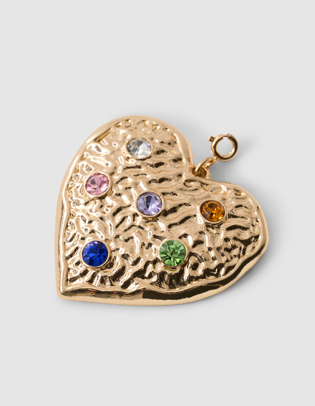 Strass Herz Charme Gold SHOEBY ACCESSOIRES