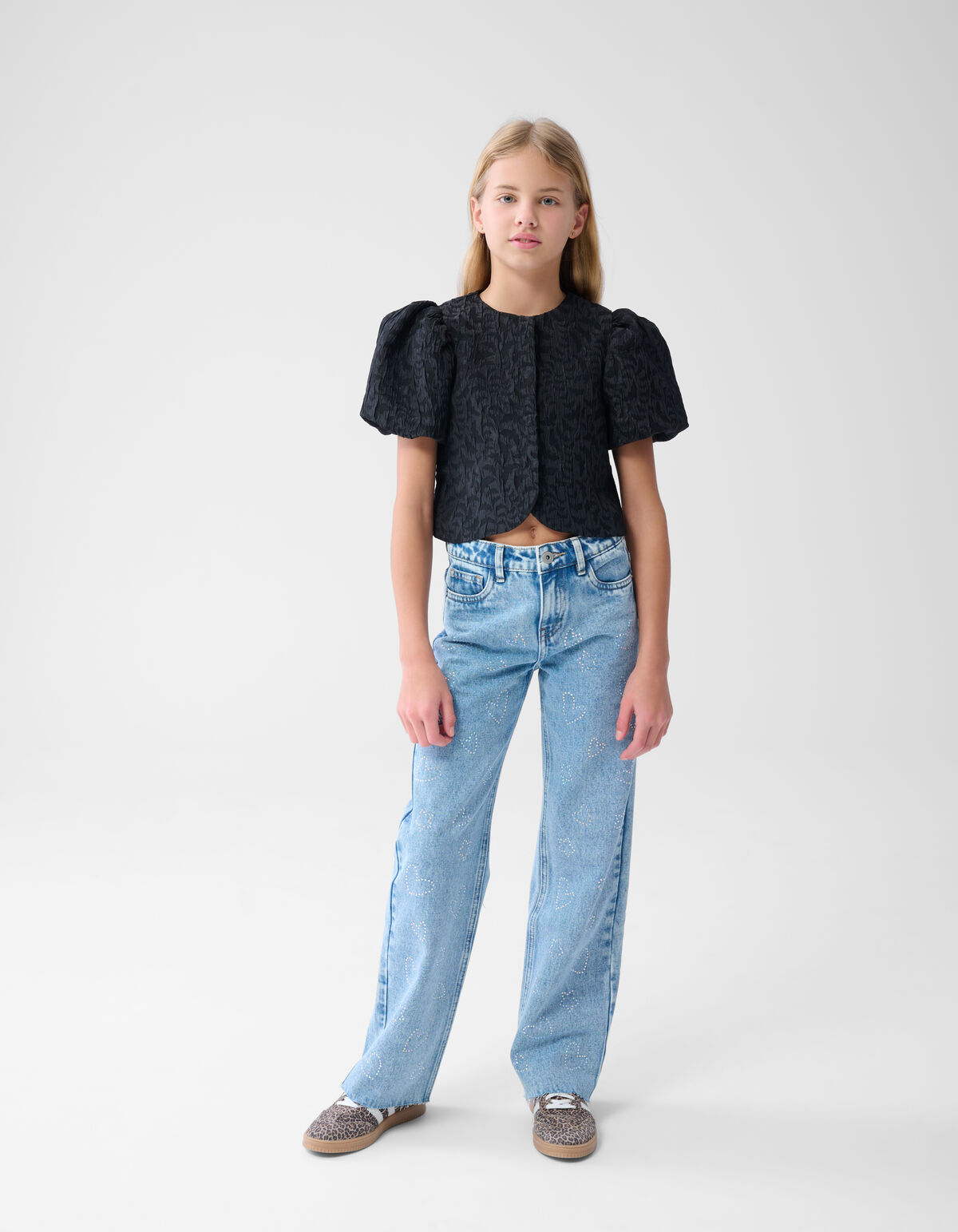 Blazer mit Puffärmeln Schwarz SHOEBY GIRLS