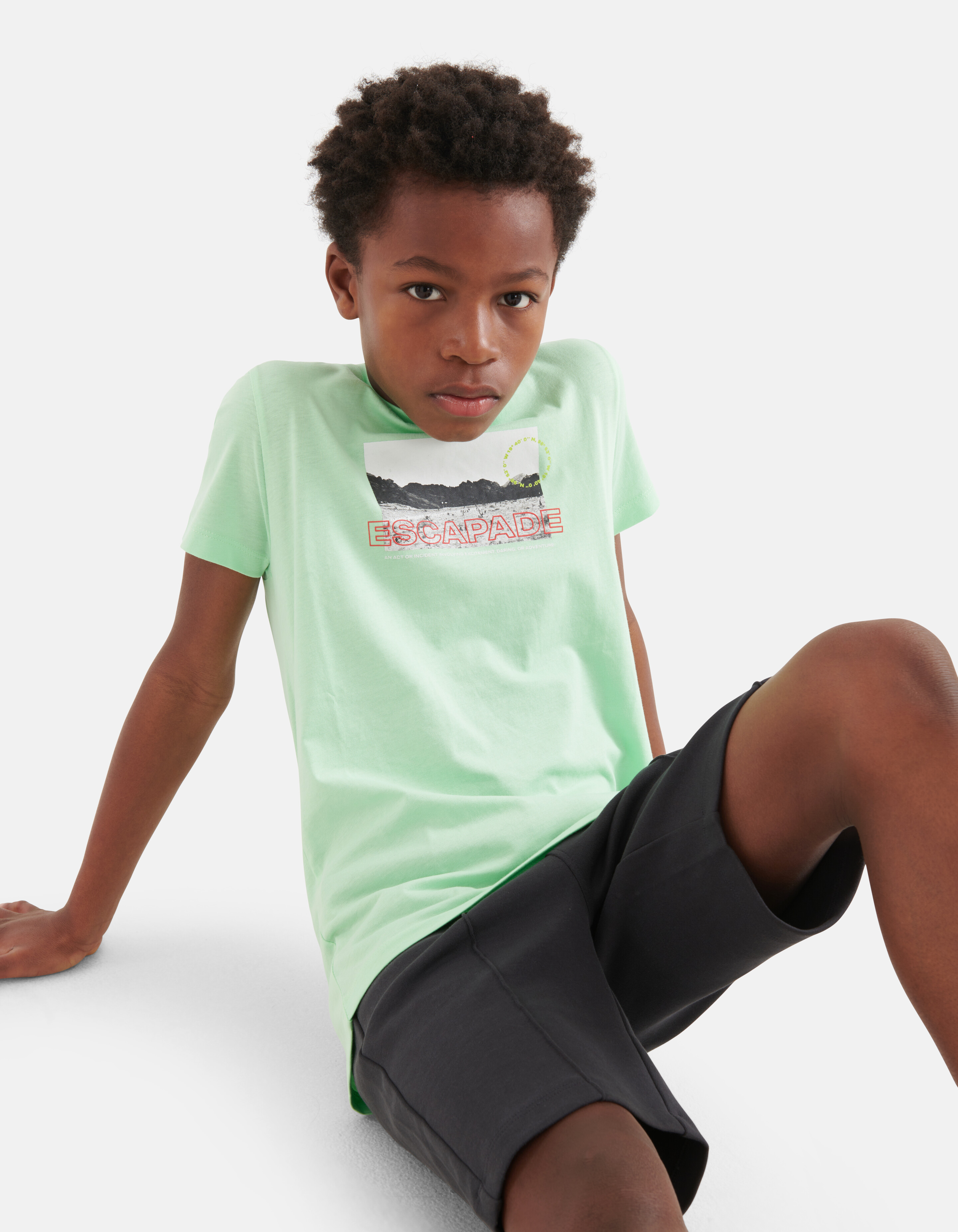 Artwork T-shirt Hellgrün SHOEBY BOYS