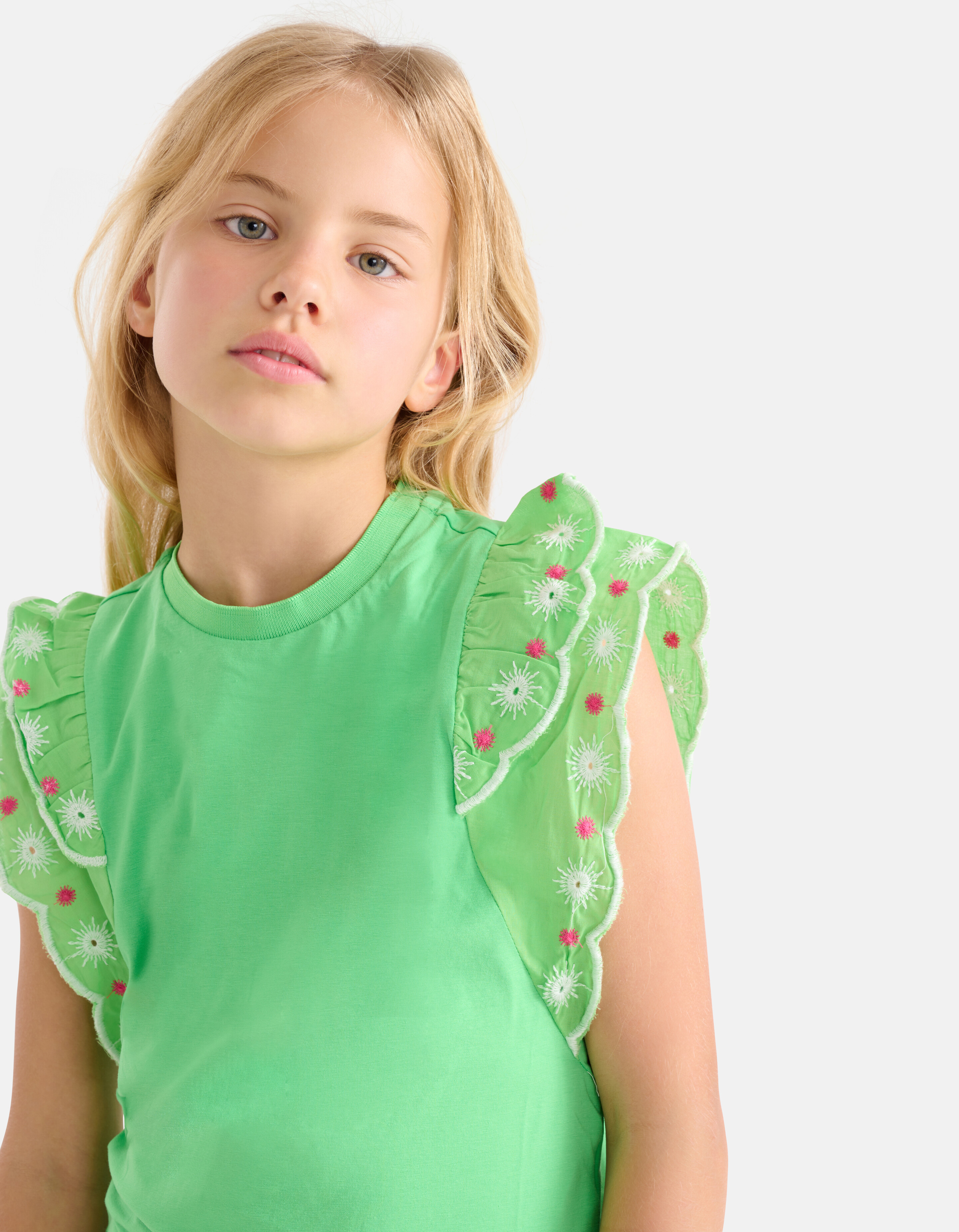 Stickerei Top Grün SHOEBY GIRLS