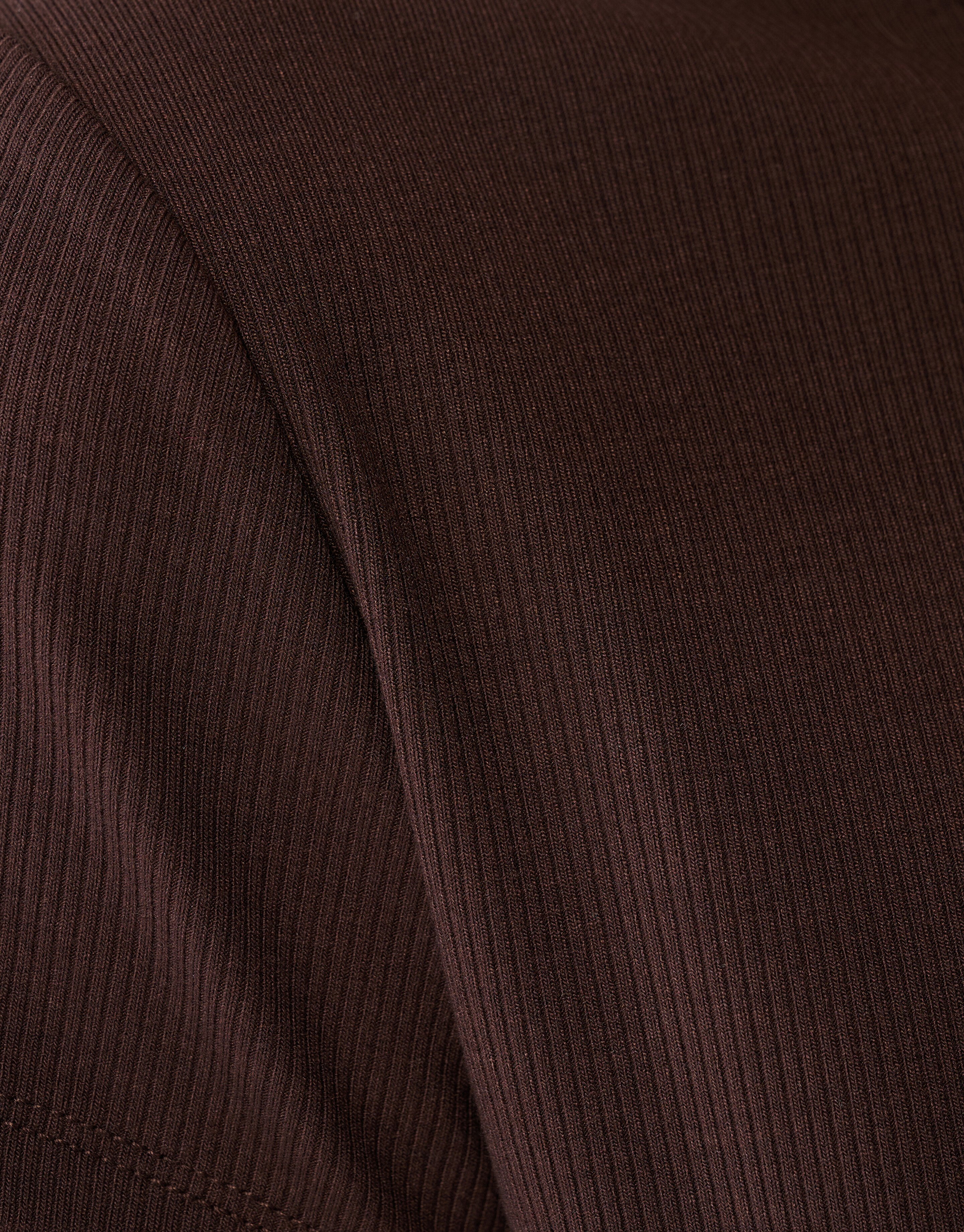 Geripptes T-Shirt Braun SHOEBY WOMEN