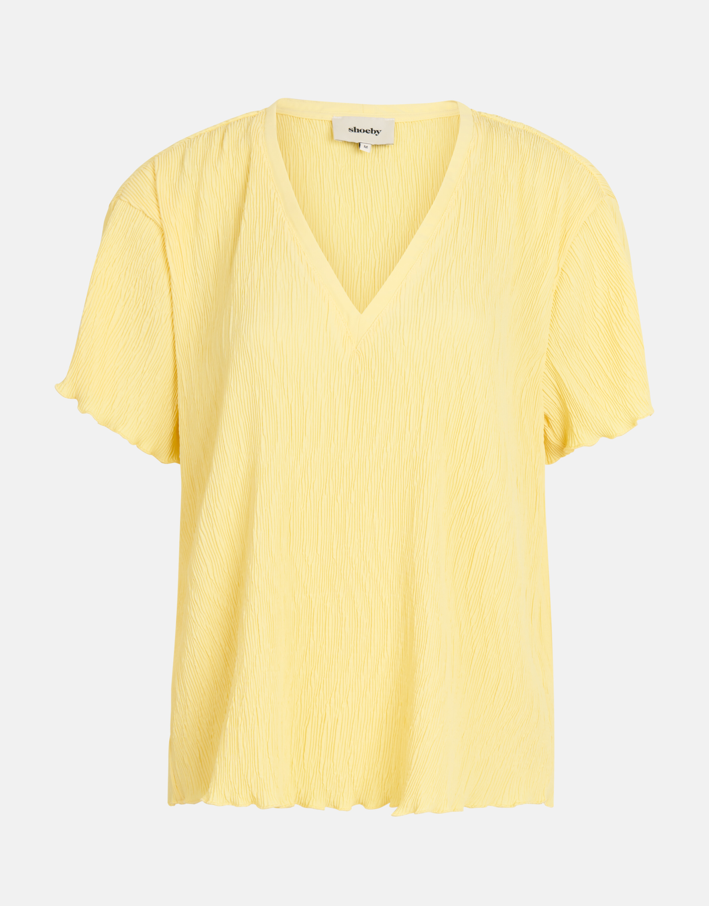 Crinkle-T-Shirt Gelb SHOEBY WOMEN