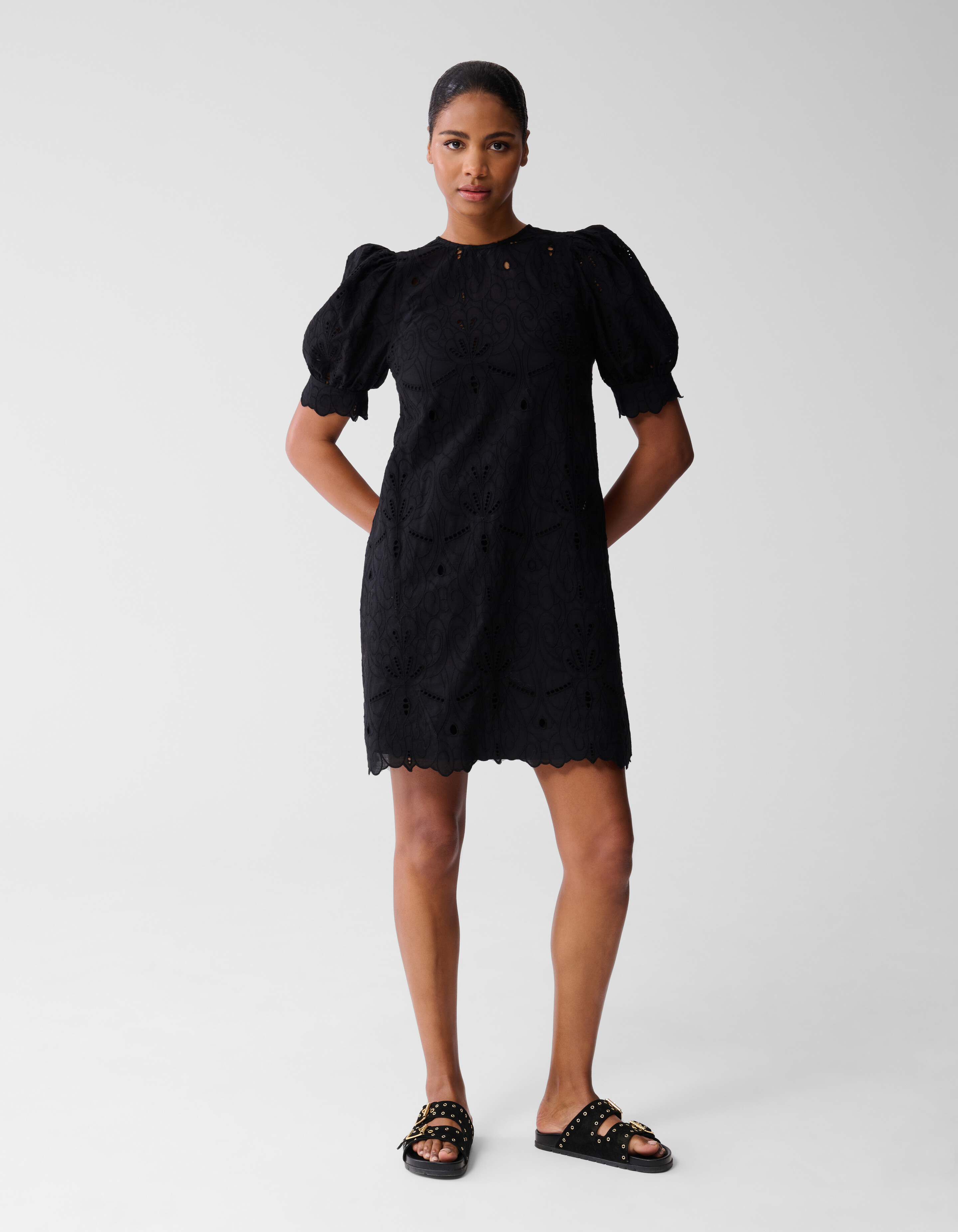Besticktes Minikleid Schwarz von Fred SHOEBY WOMEN