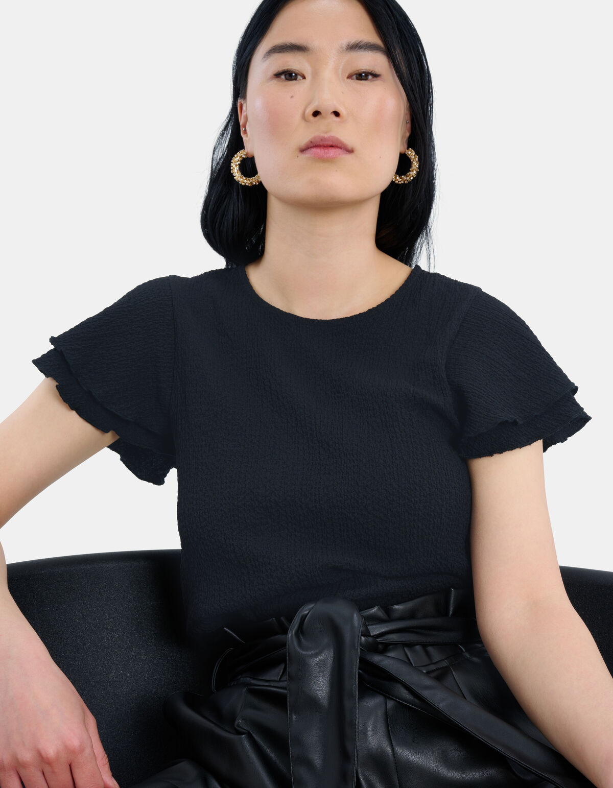 Doppel R&uuml;schen Top EKSEPT