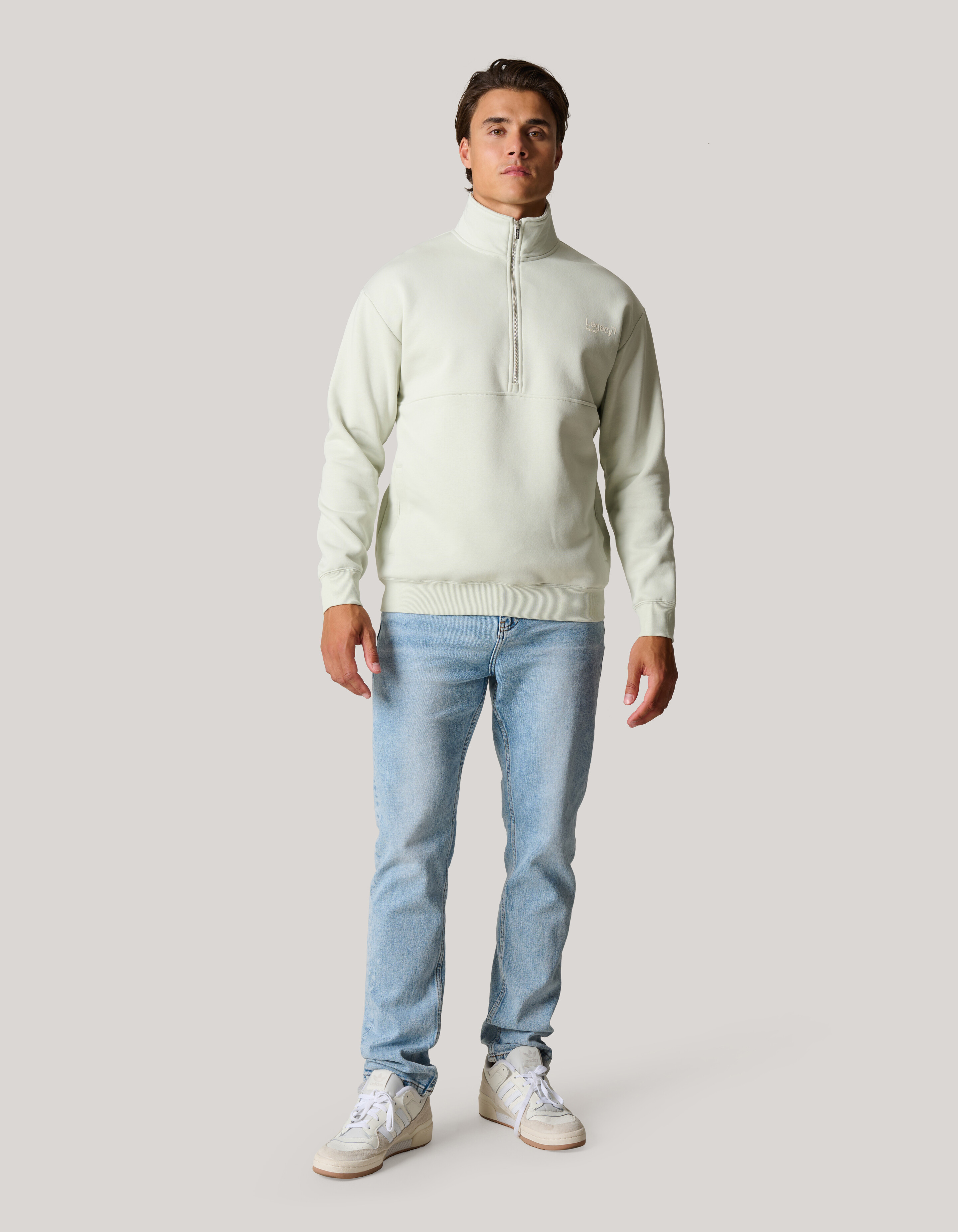 Pullover mit Reißverschluss Grau SHOEBY MEN