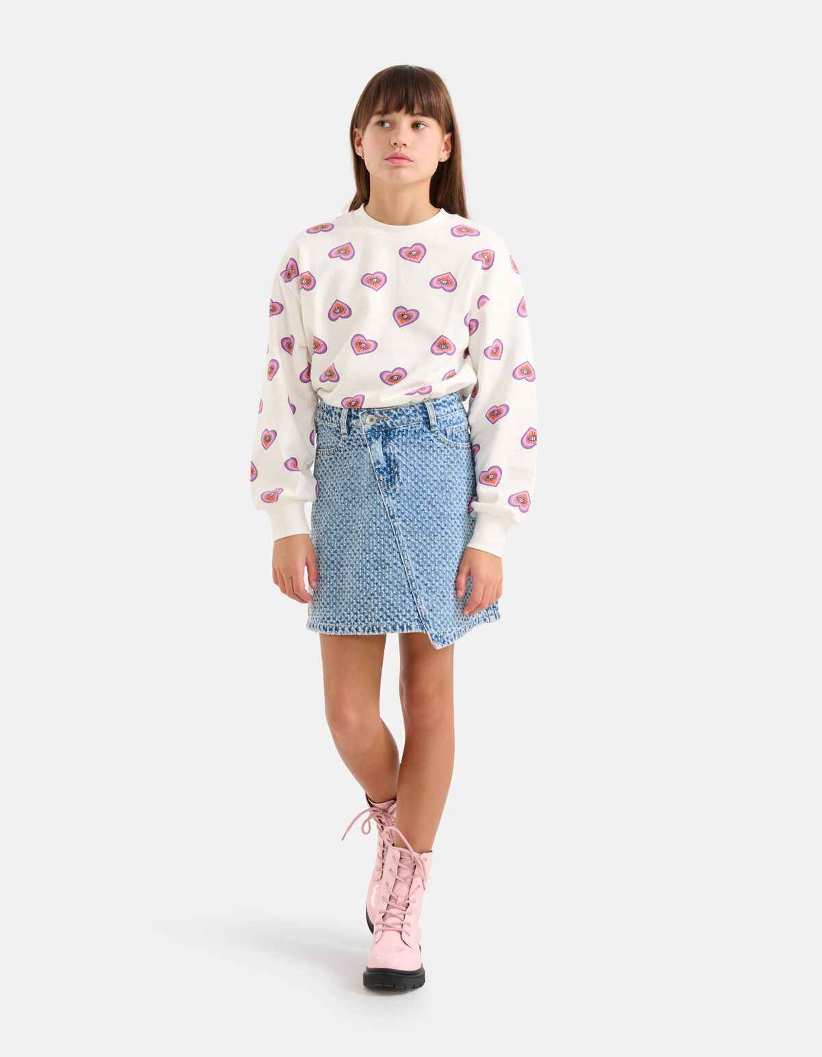 Strukturierter Jeansrock gebleicht SHOEBY GIRLS