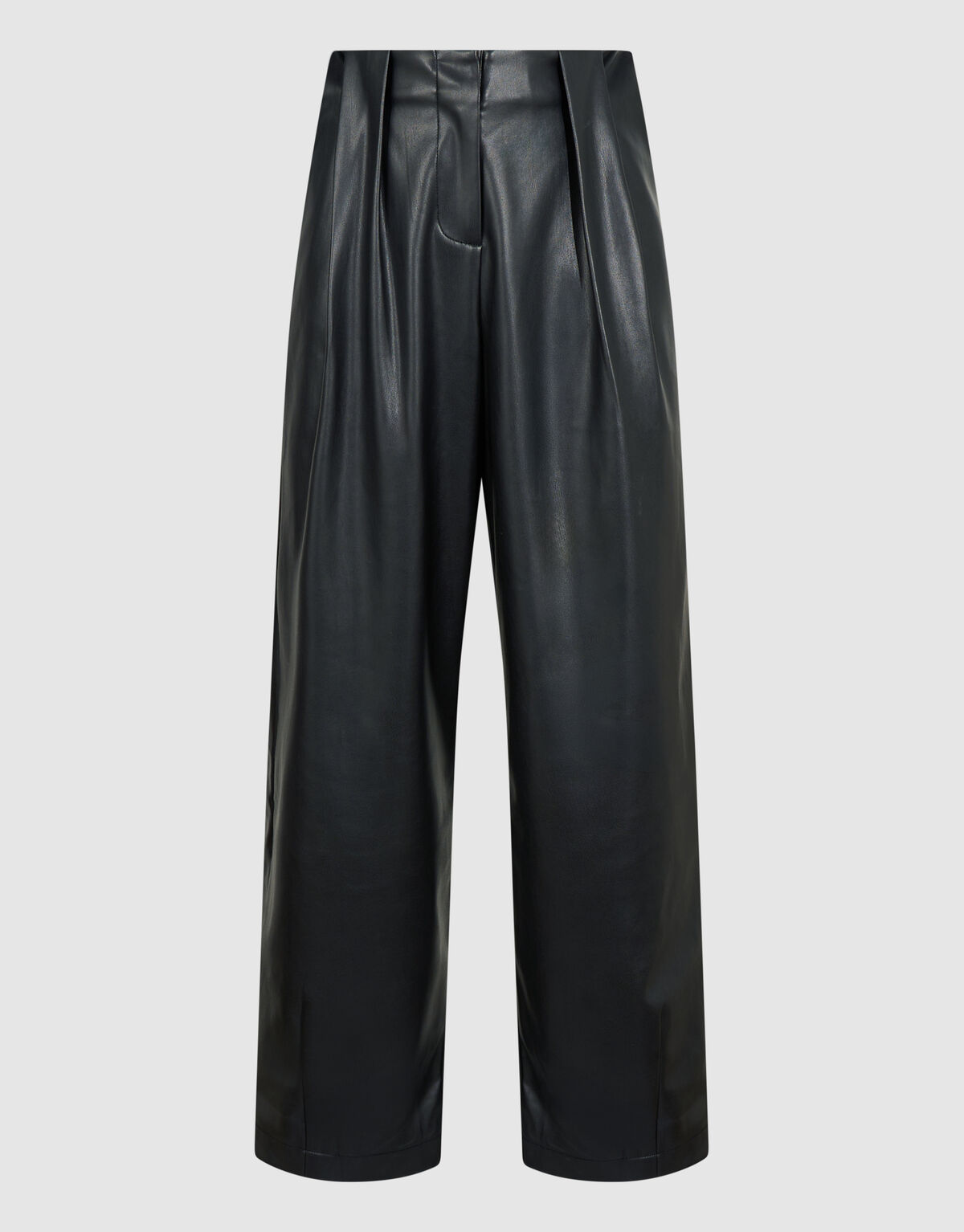 Vegane Leder Barrel-Fit-Hose Schwarz By Lonneke SHOEBY WOMEN