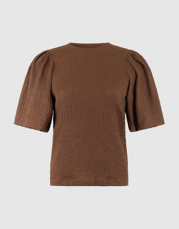 Knitter-Top Ballon Braun SHOEBY WOMEN