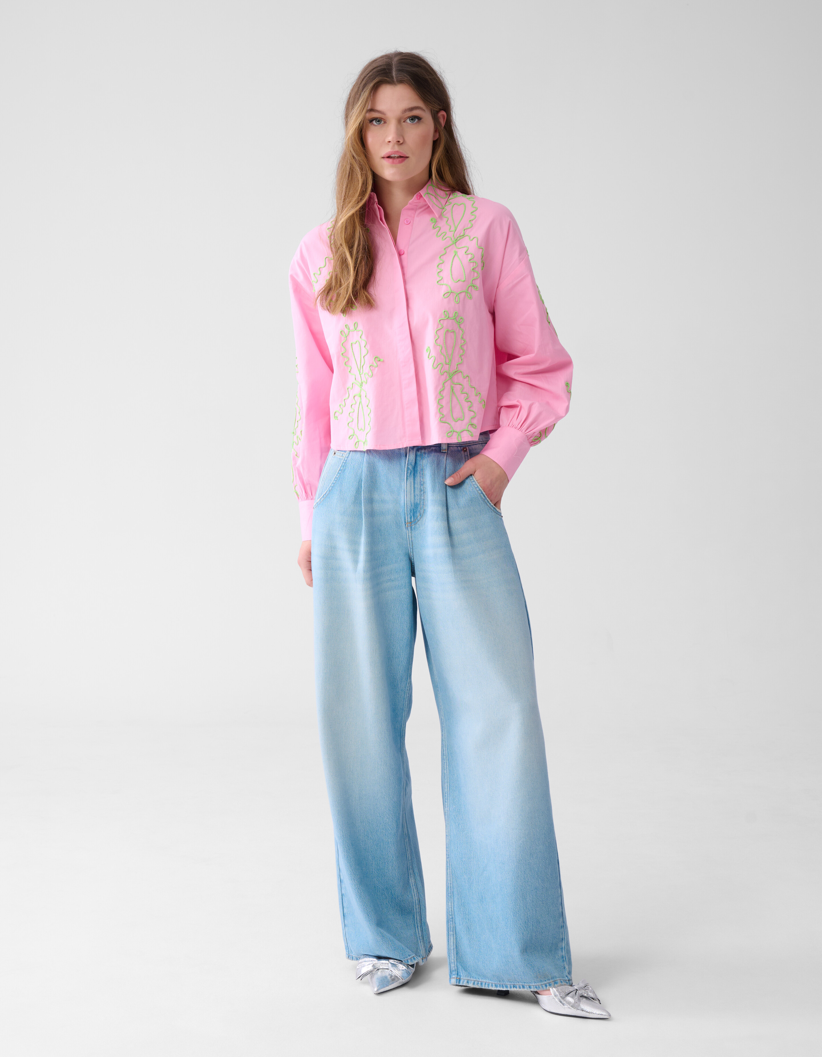 Gekürzte Bluse Rosa SHOEBY WOMEN