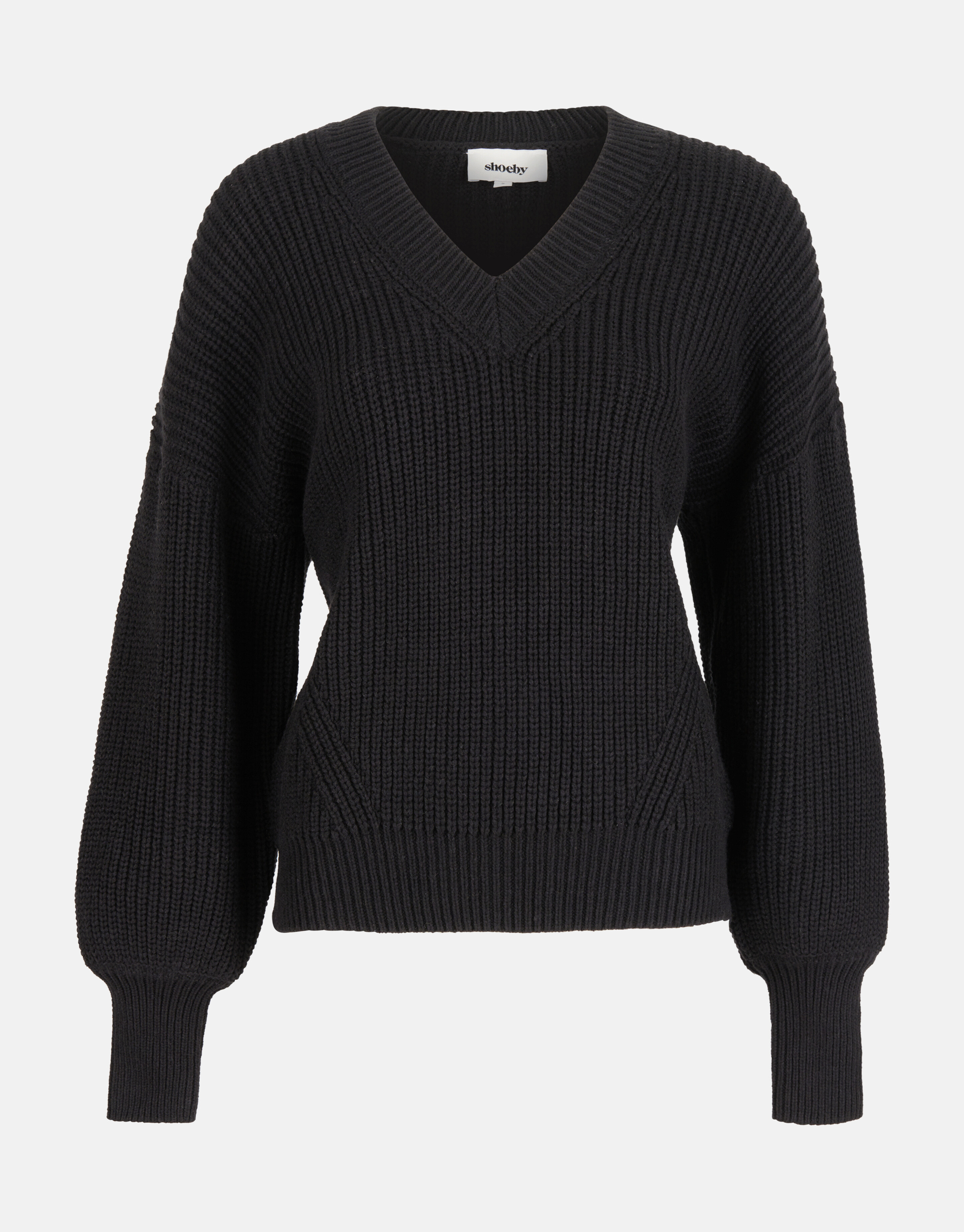 Pullover mit V-Ausschnitt Schwarz SHOEBY WOMEN