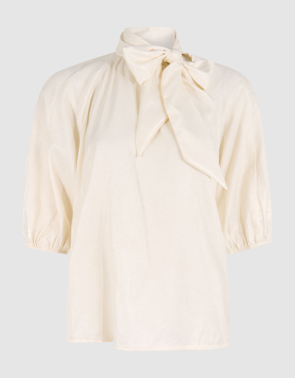 Glänzende Bluse Off White SHOEBY WOMEN
