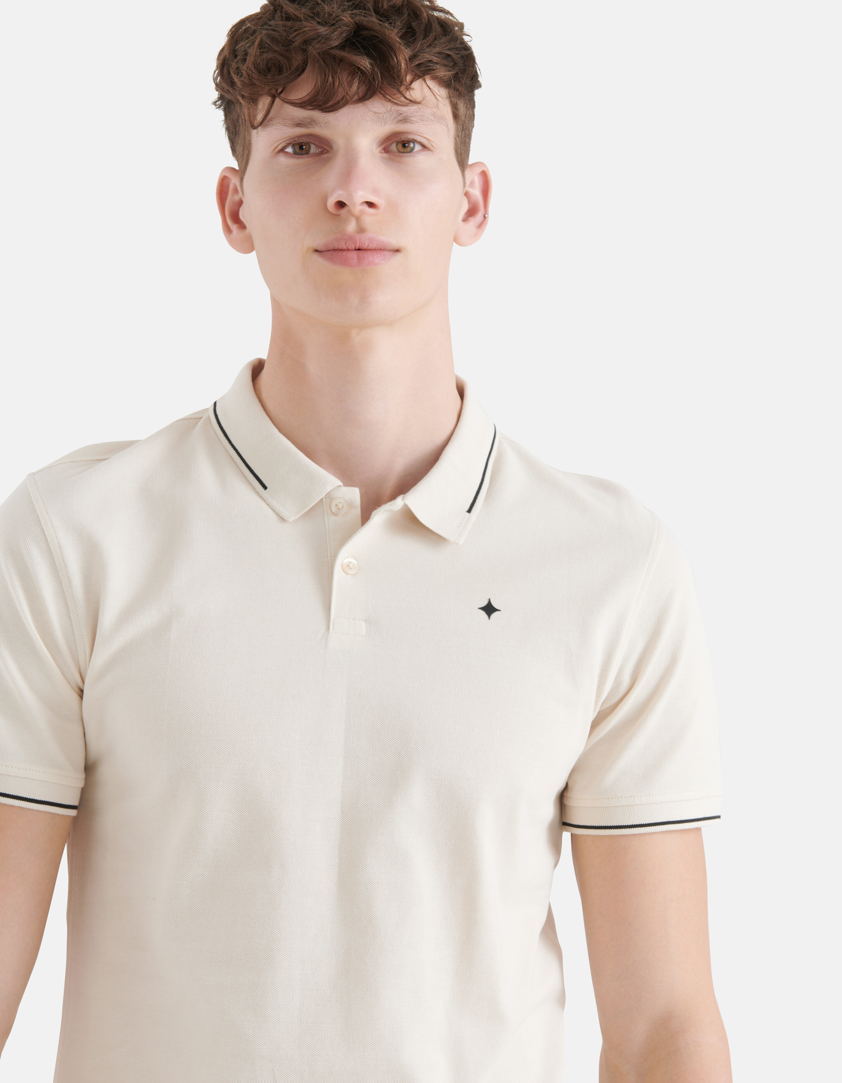 Basic Polo Off White SHOEBY MEN