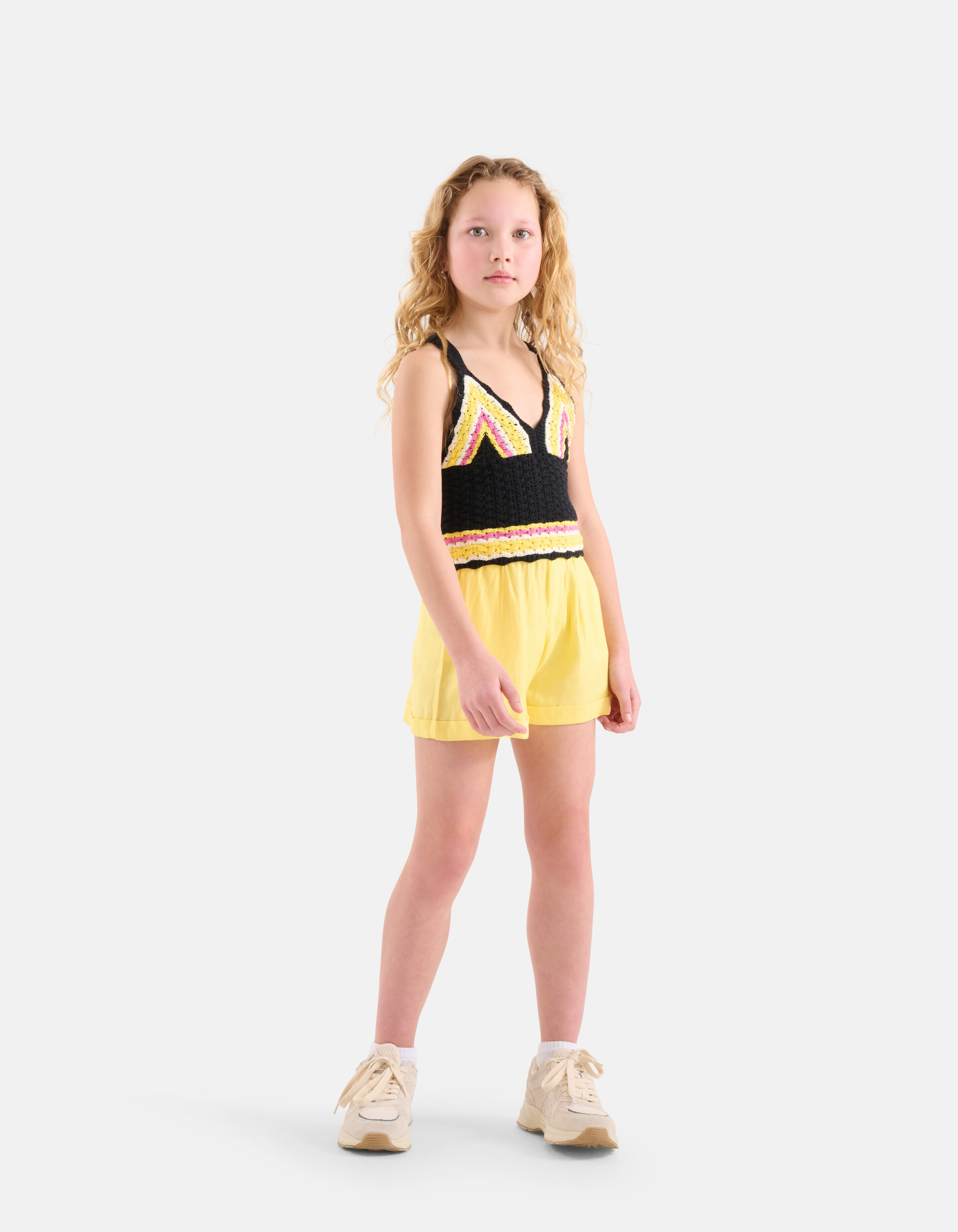 Gehäkeltes Triangel-Top Dunkelgrau SHOEBY GIRLS