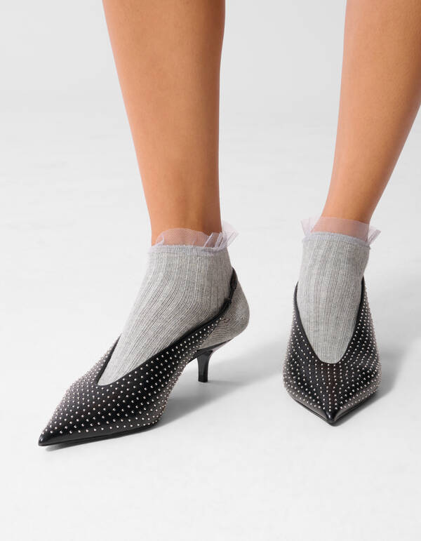 Ruffle-Socken Grau SHOEBY ACCESSOIRES