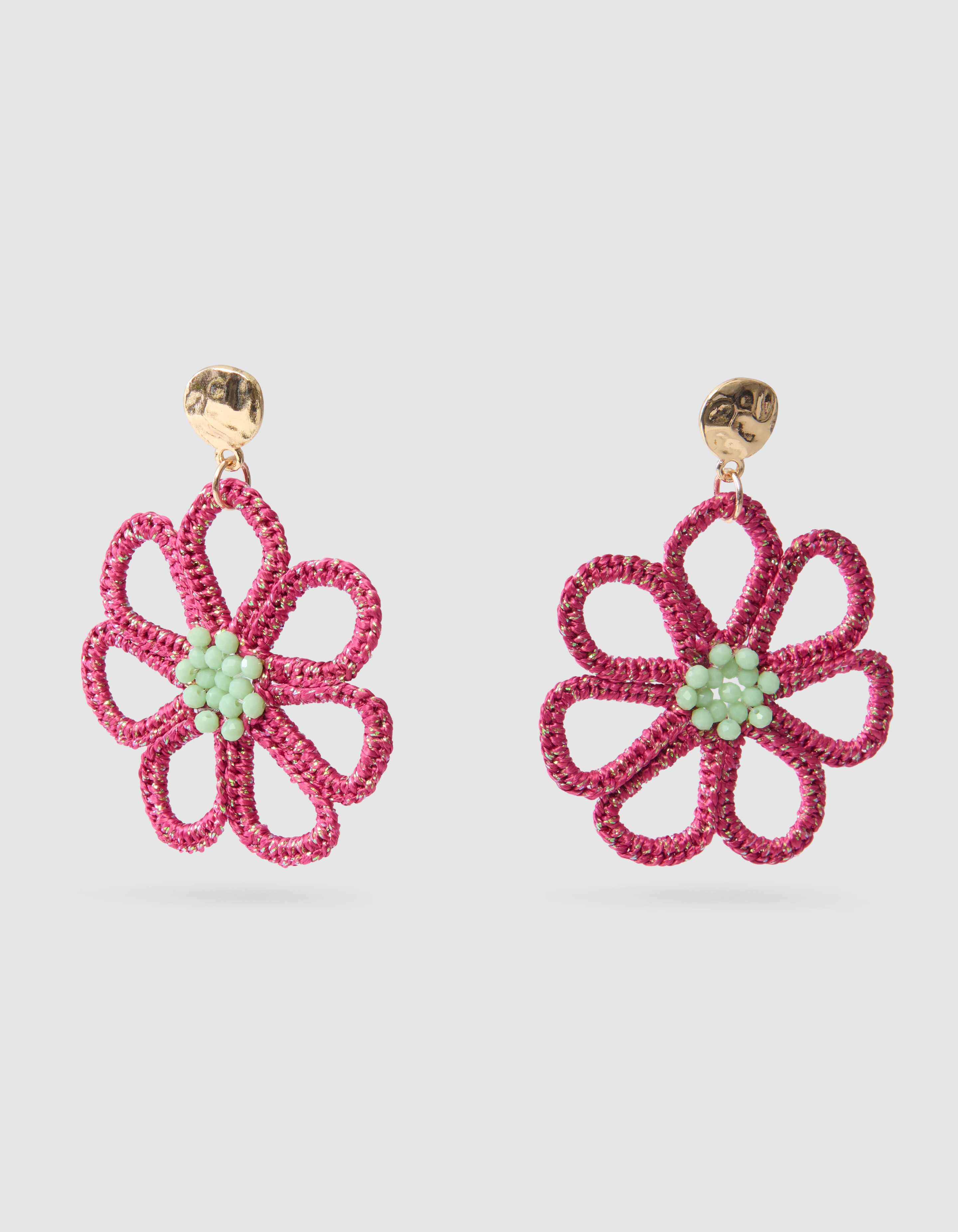 Blumen-Ohrringe Rosa SHOEBY ACCESSOIRES