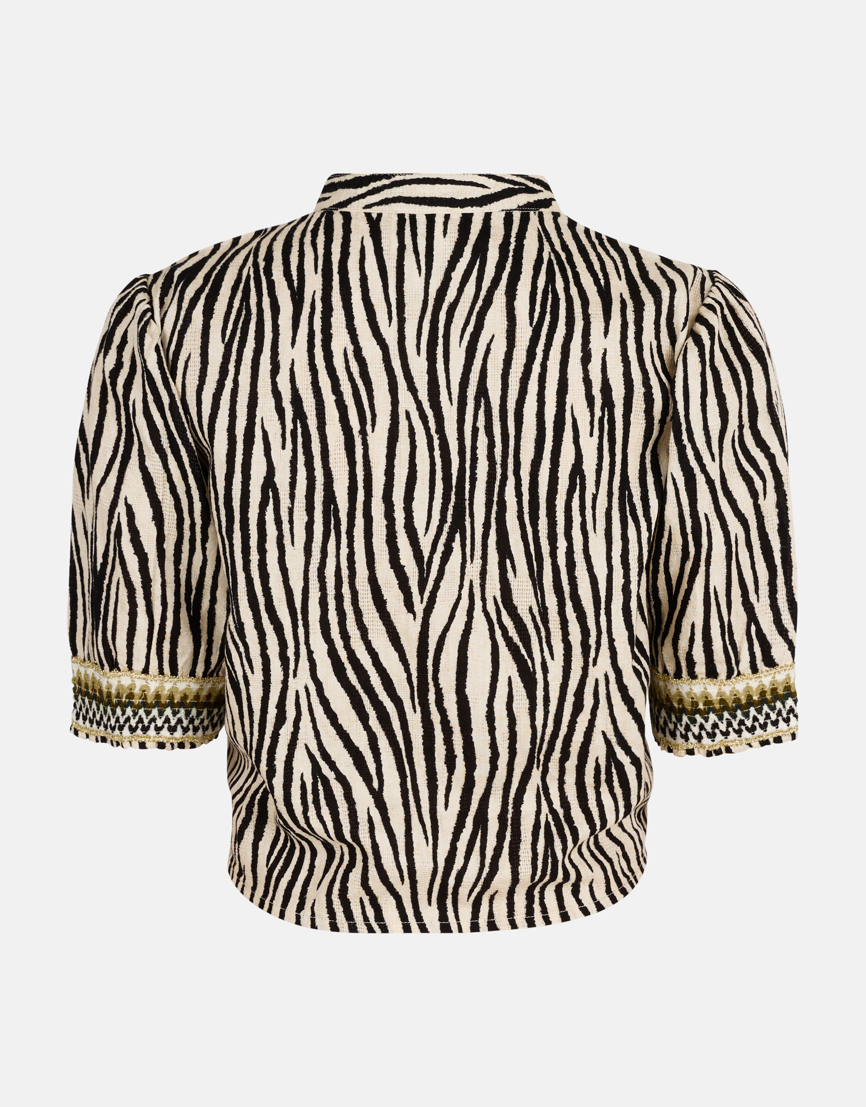 Bluse mit Zebramuster Schwarz/ Off-white SHOEBY GIRLS
