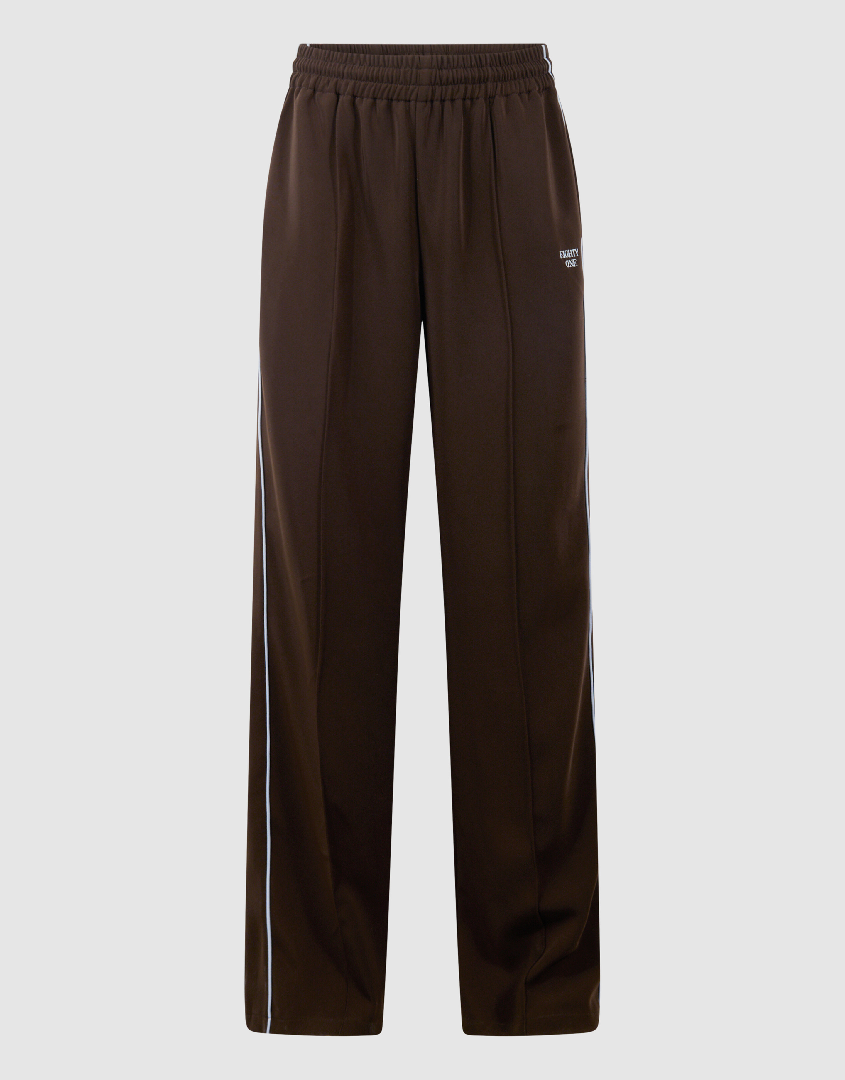 Sportliche Piping-Hose mit weitem Bein, Braun SHOEBY WOMEN