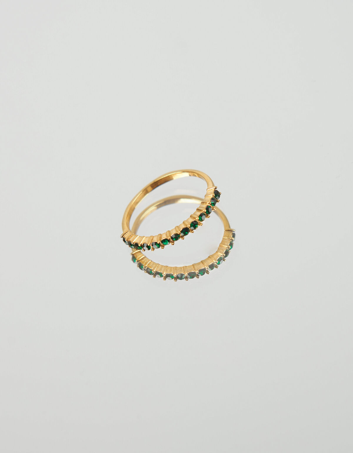 Gr&uuml;ner Steinring Edelstahl ACCESSOIRES SHOEBY