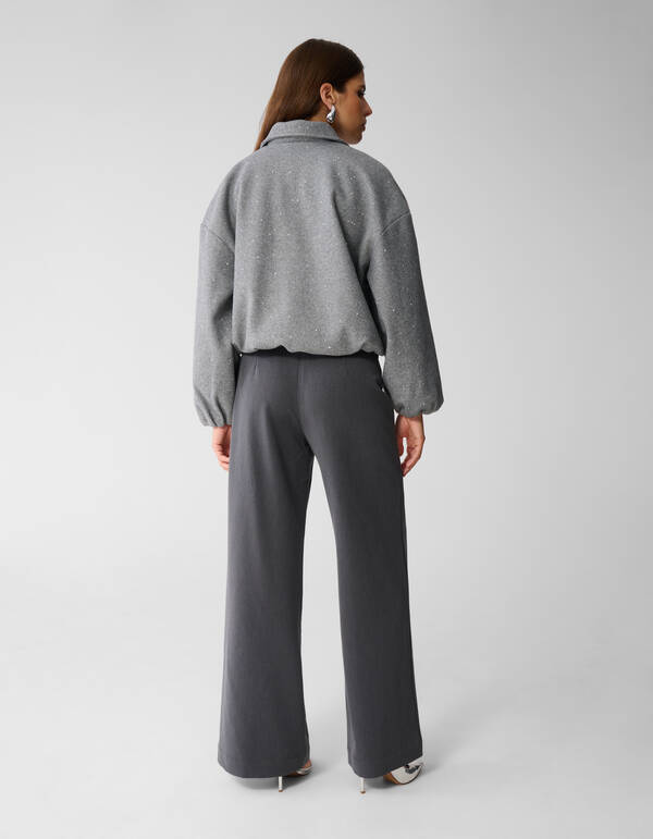 Strass-Bomber Jack Grau von Mieke SHOEBY WOMEN