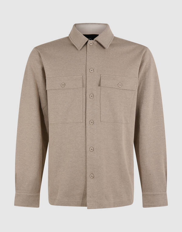Hellbraunes, weiches Overshirt SHOEBY MEN