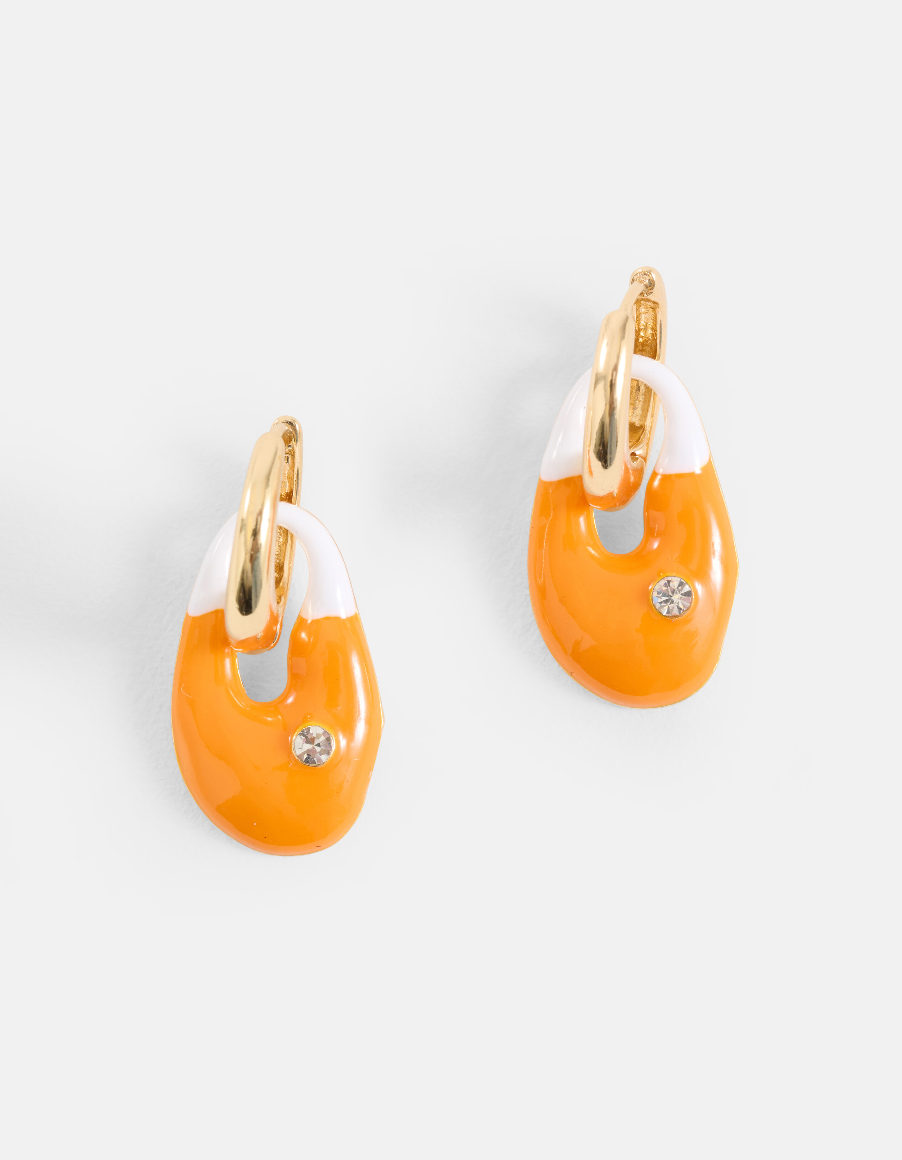 Muschel-Ohrringe Orange SHOEBY ACCESSOIRES