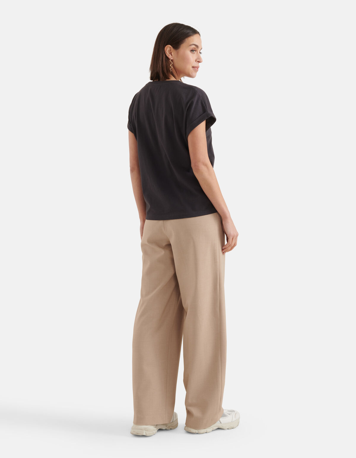 T-shirt mit Schlangenstickerei Dunkelgrau SHOEBY WOMEN