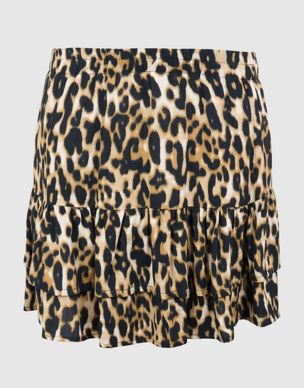 Star Leopard Minirock Hellbraun SHOEBY GIRLS